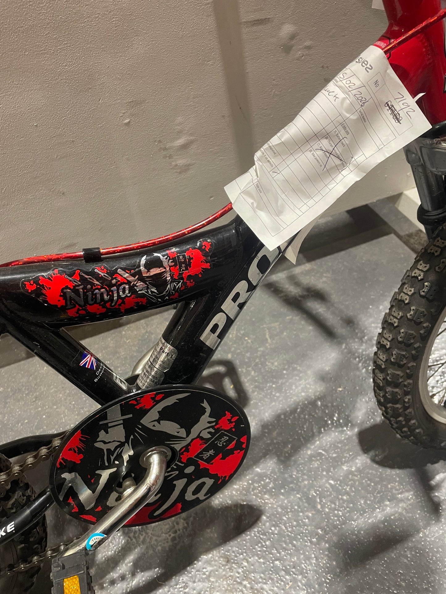 Serviced Probike Ninja Children's Bike, 16" (Pre-Loved)