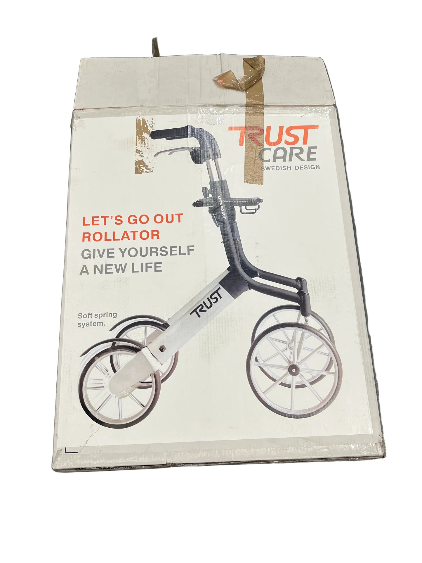 TrustCare Lets Go Out Swedish Design Folding Rollator Mobility Aid (Pre-Loved)