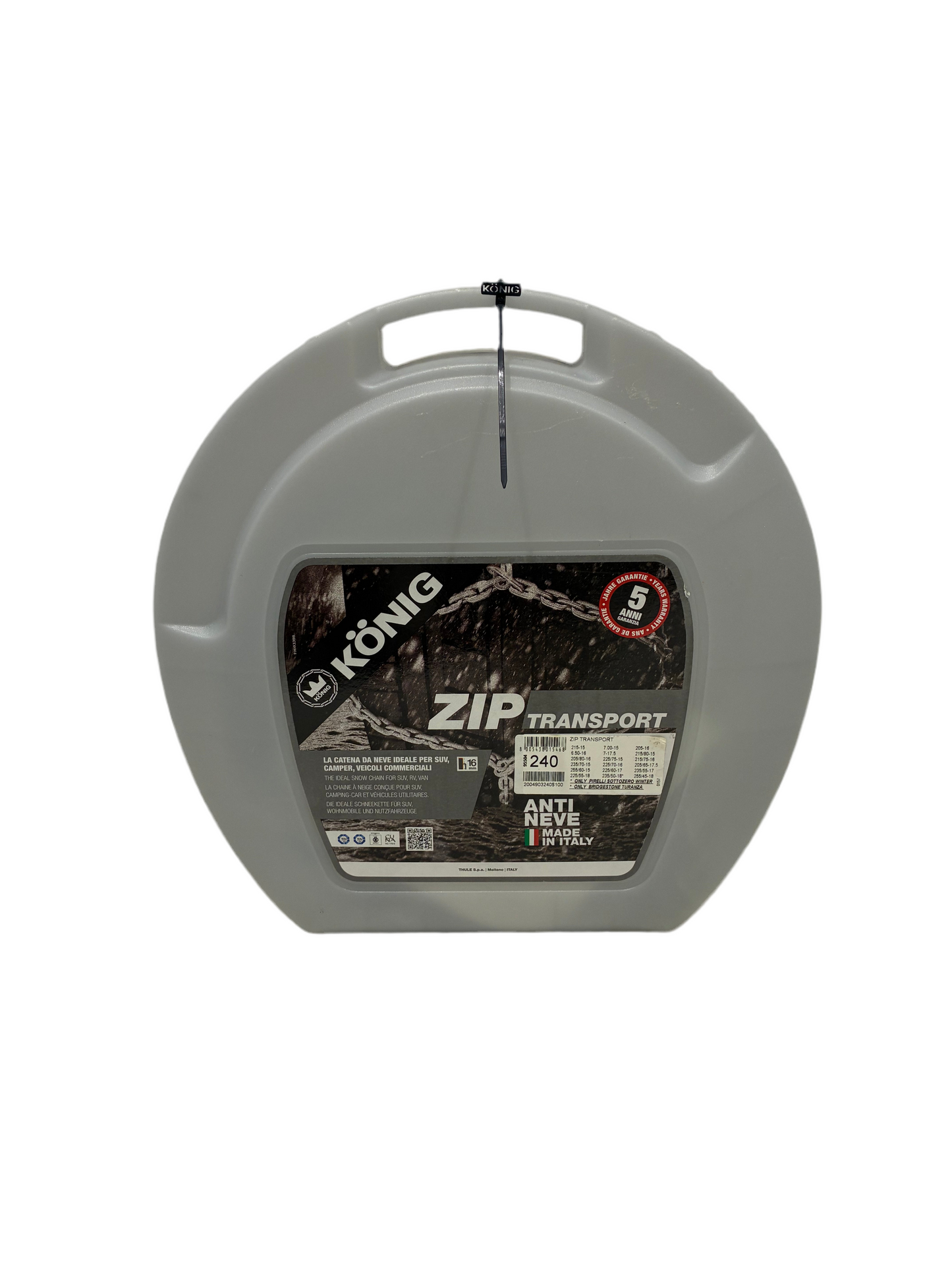 Konig Zip Transport Snow Chains (New)