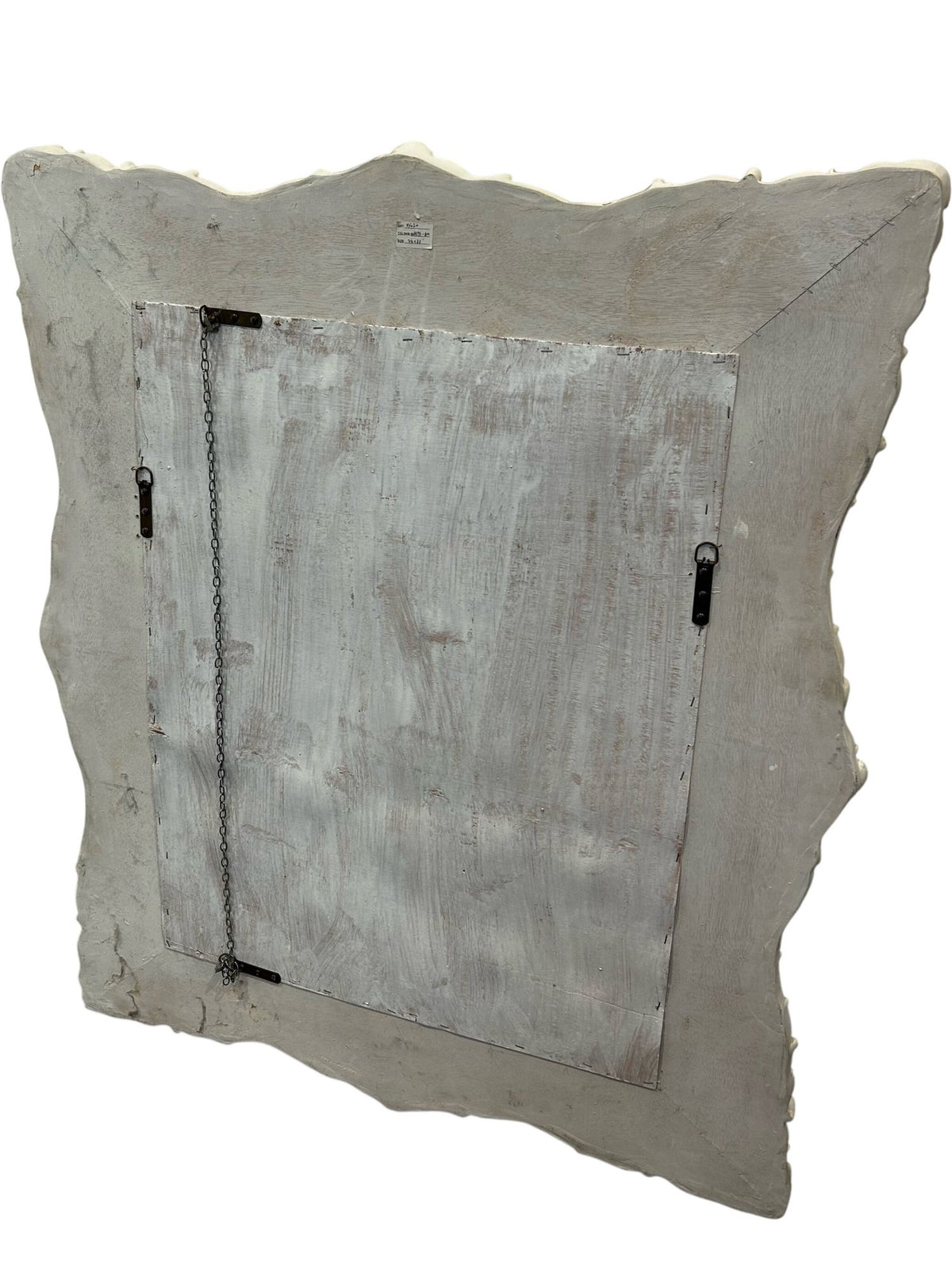 Large Ornate White Baroque Style Wall Mirror (Pre-Loved)