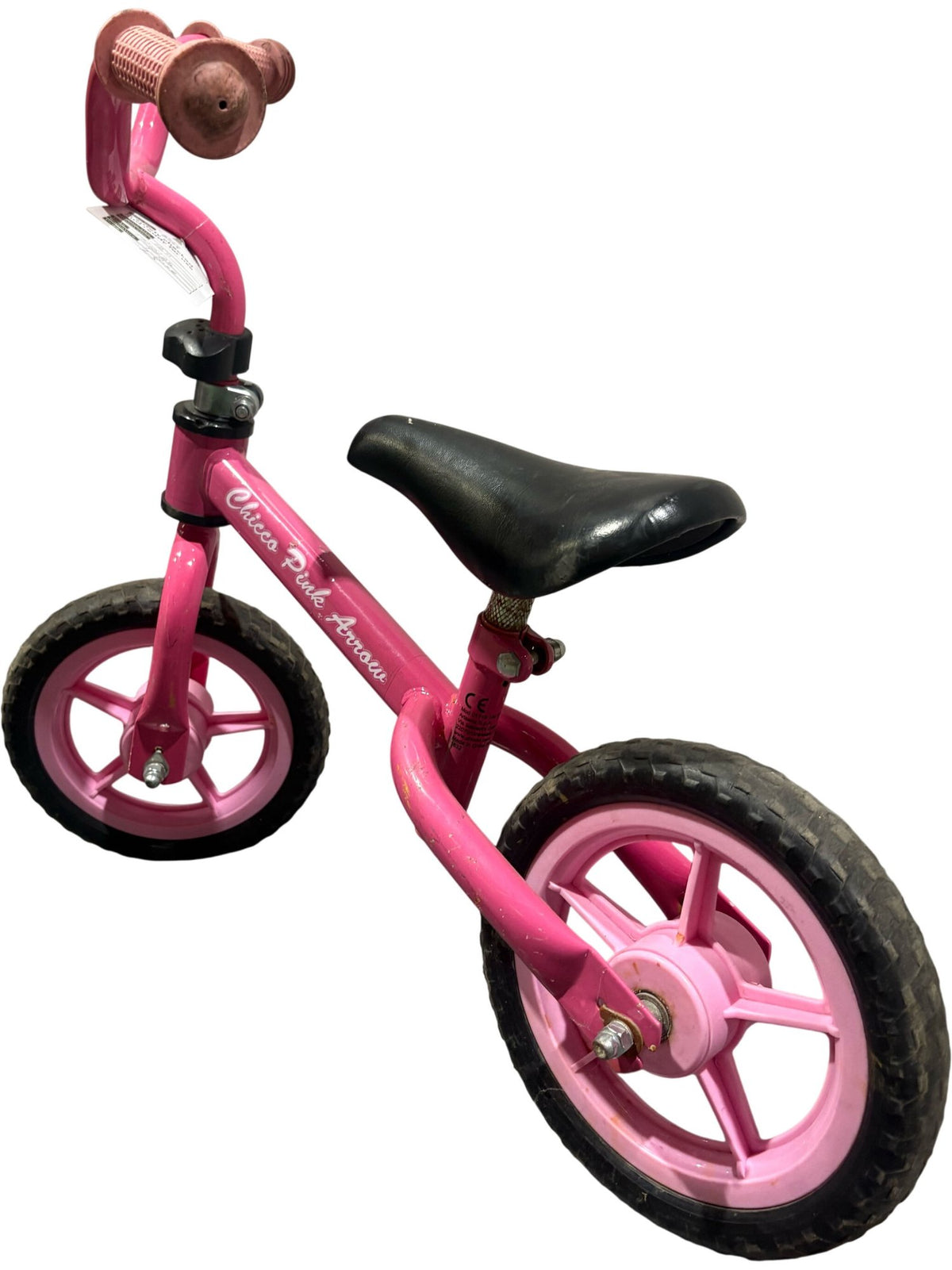 Serviced Chicco Push Bike Pink Arrow 12" (Pre-Loved)