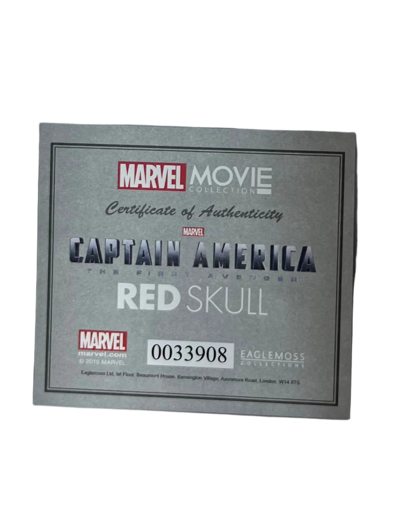 Red Skull Captain America The First Avenger Eaglemoss Marvel Movie Collection Figurine (Pre-Loved)