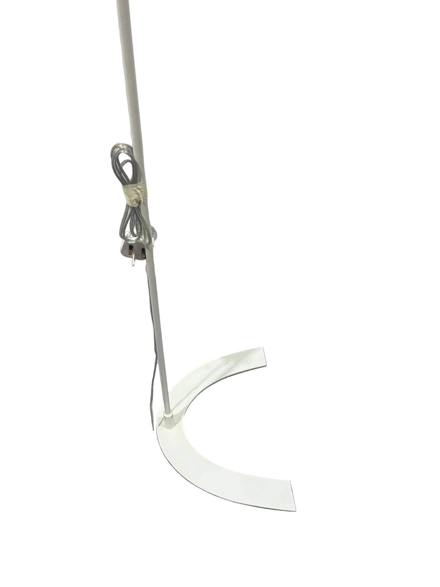 White Cream Curved Floor Lamp (Pre-Loved)