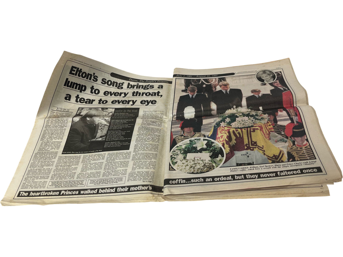 The Mirror Diana Tribute Newspaper Collection (Pre-Loved)