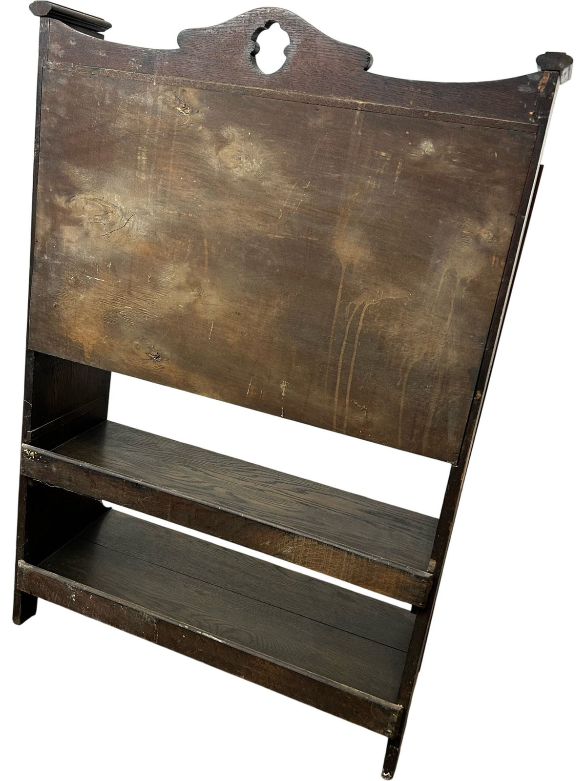 Traditional Wooden Drop-Front Writing Bureau with Drawer & Shelves (Pre-Loved)