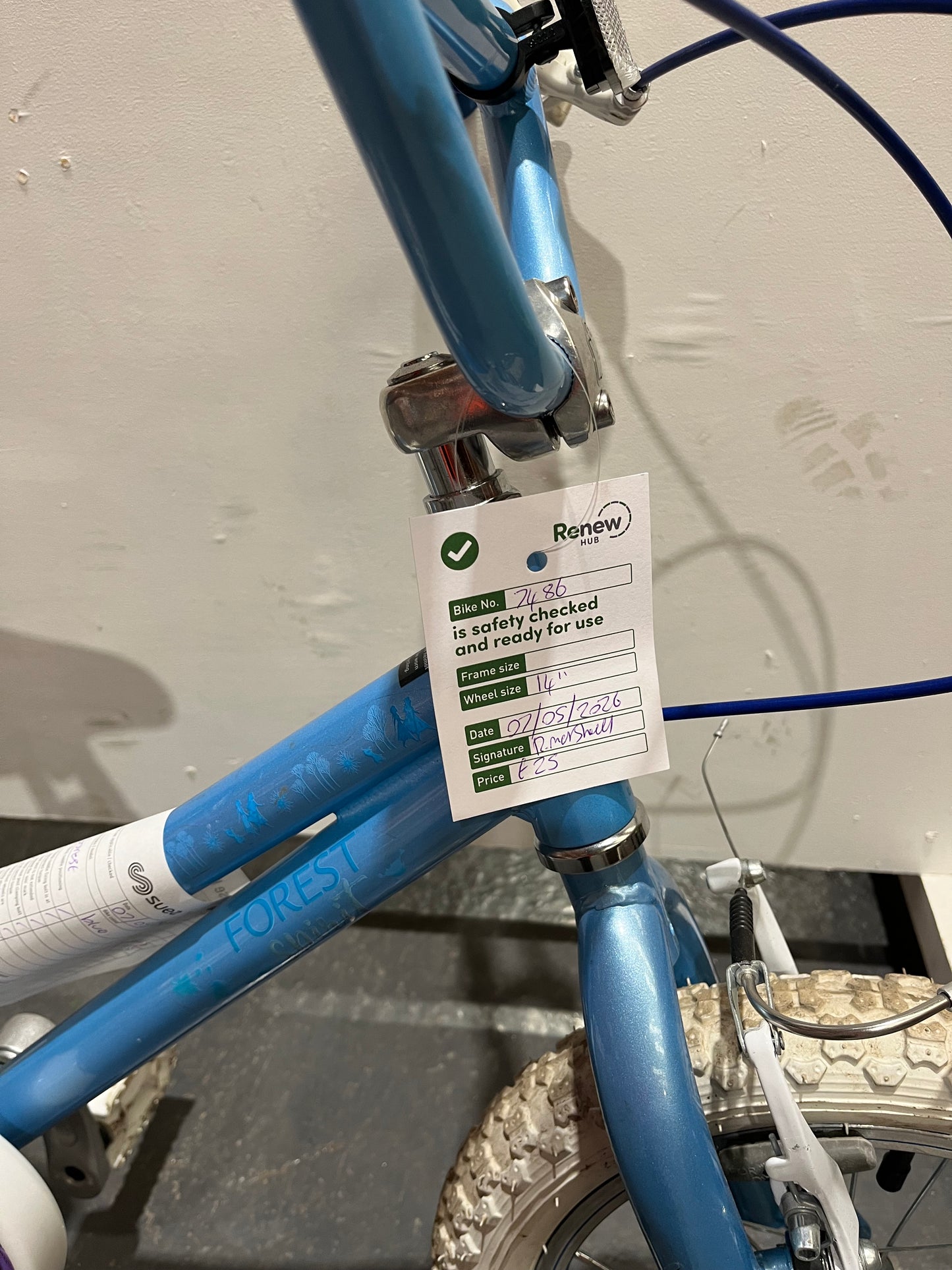 Frozen Blue 14” Children’s Bike (Pre-Loved)