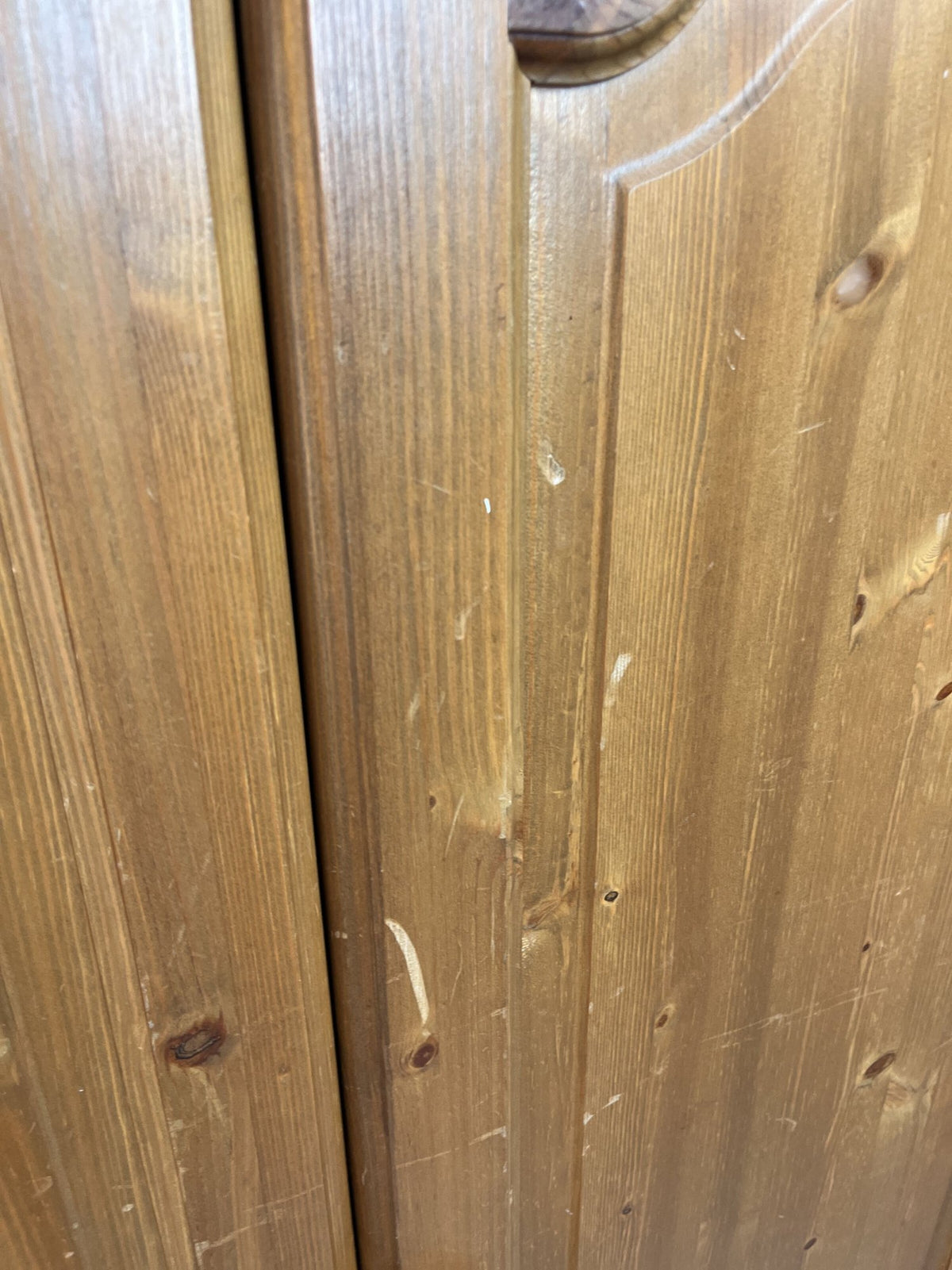 Wooden 2 Door Wardrobe Pine Style (Pre-Loved)