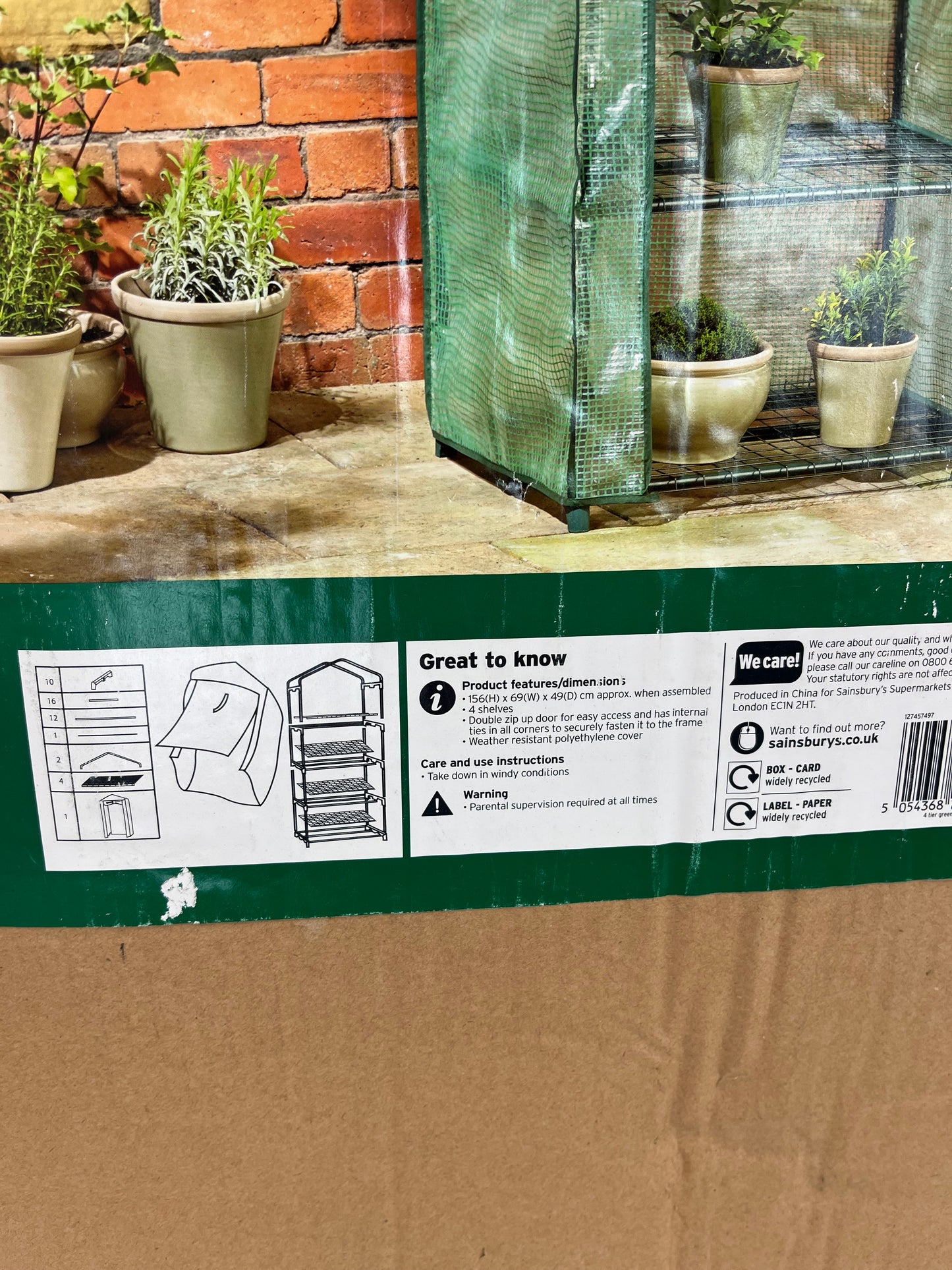 4 Tier Outside Greenhouse (Pre-Loved)