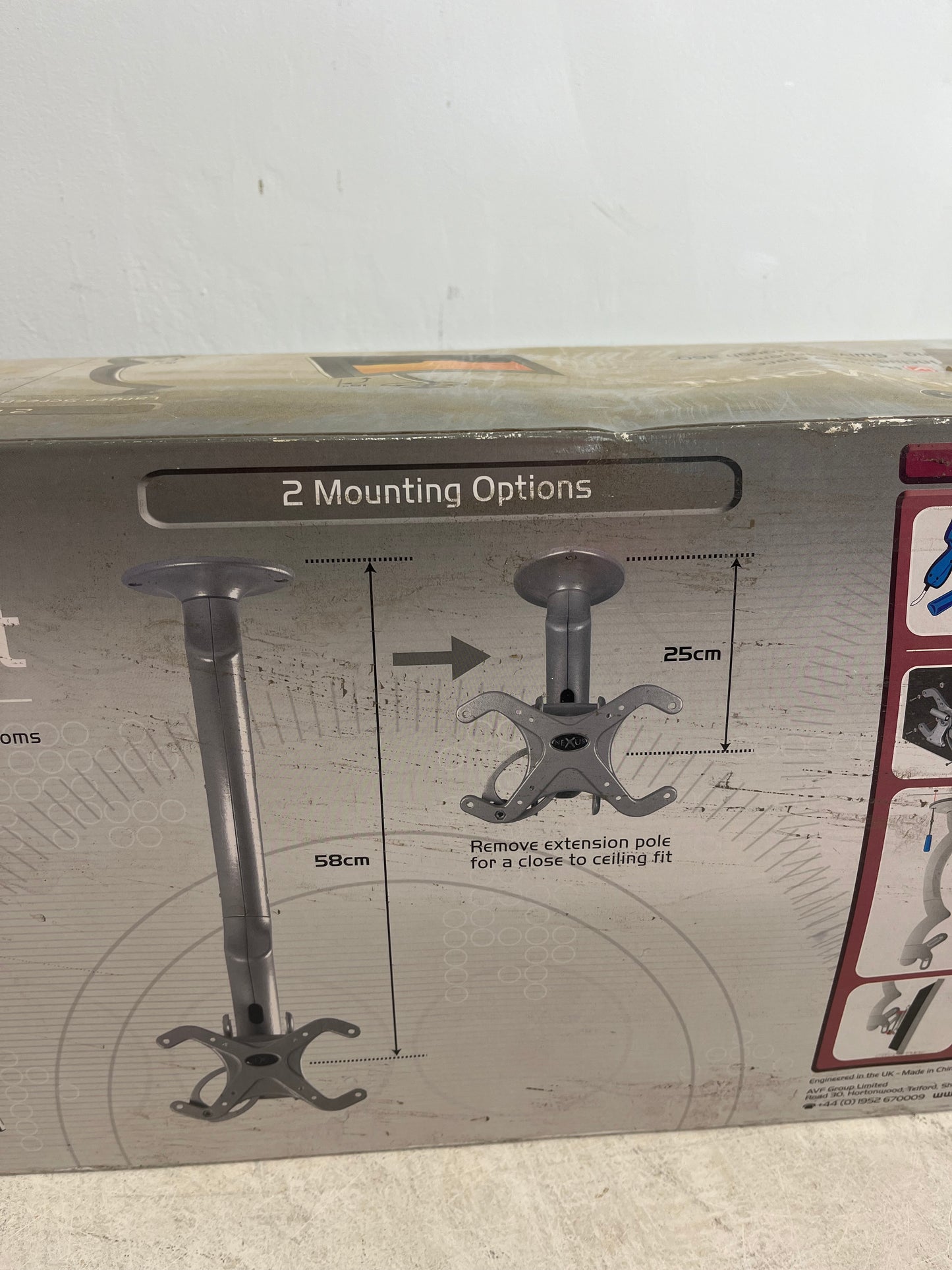 AVF Nexus Silver LCD Ceiling Mount (Pre-Loved)
