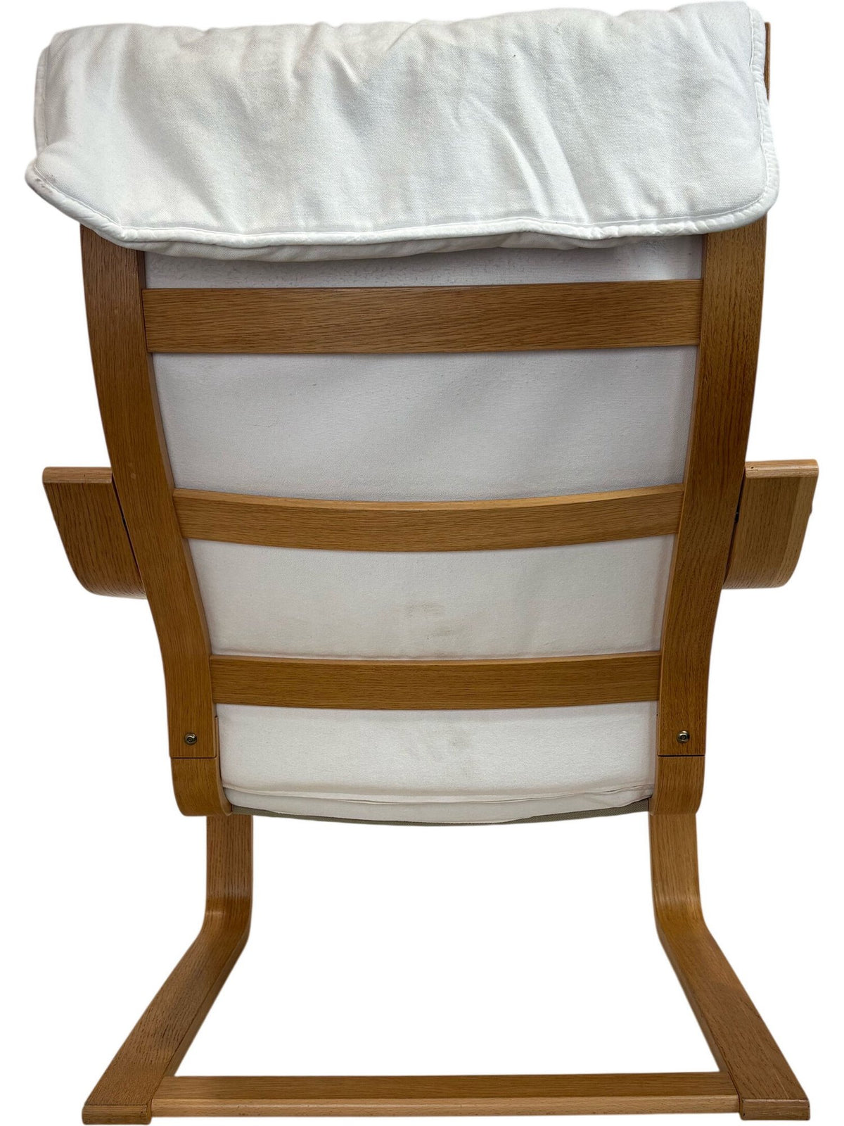 White Upholstered Wooden Chair (Pre-Loved)