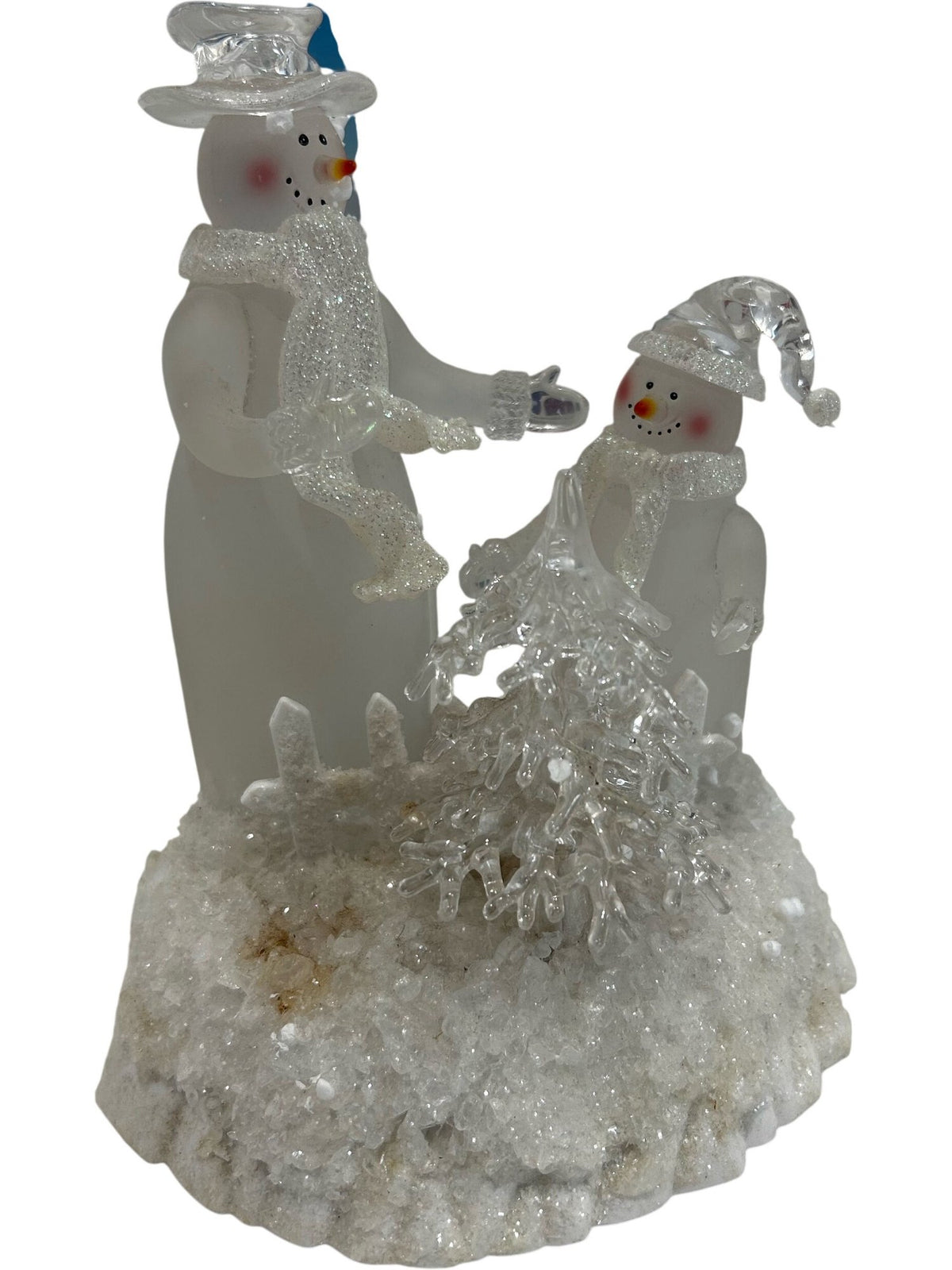 Frosted Snowman Colour Changing LED Christmas Tabletop Decoration (Pre-Loved)