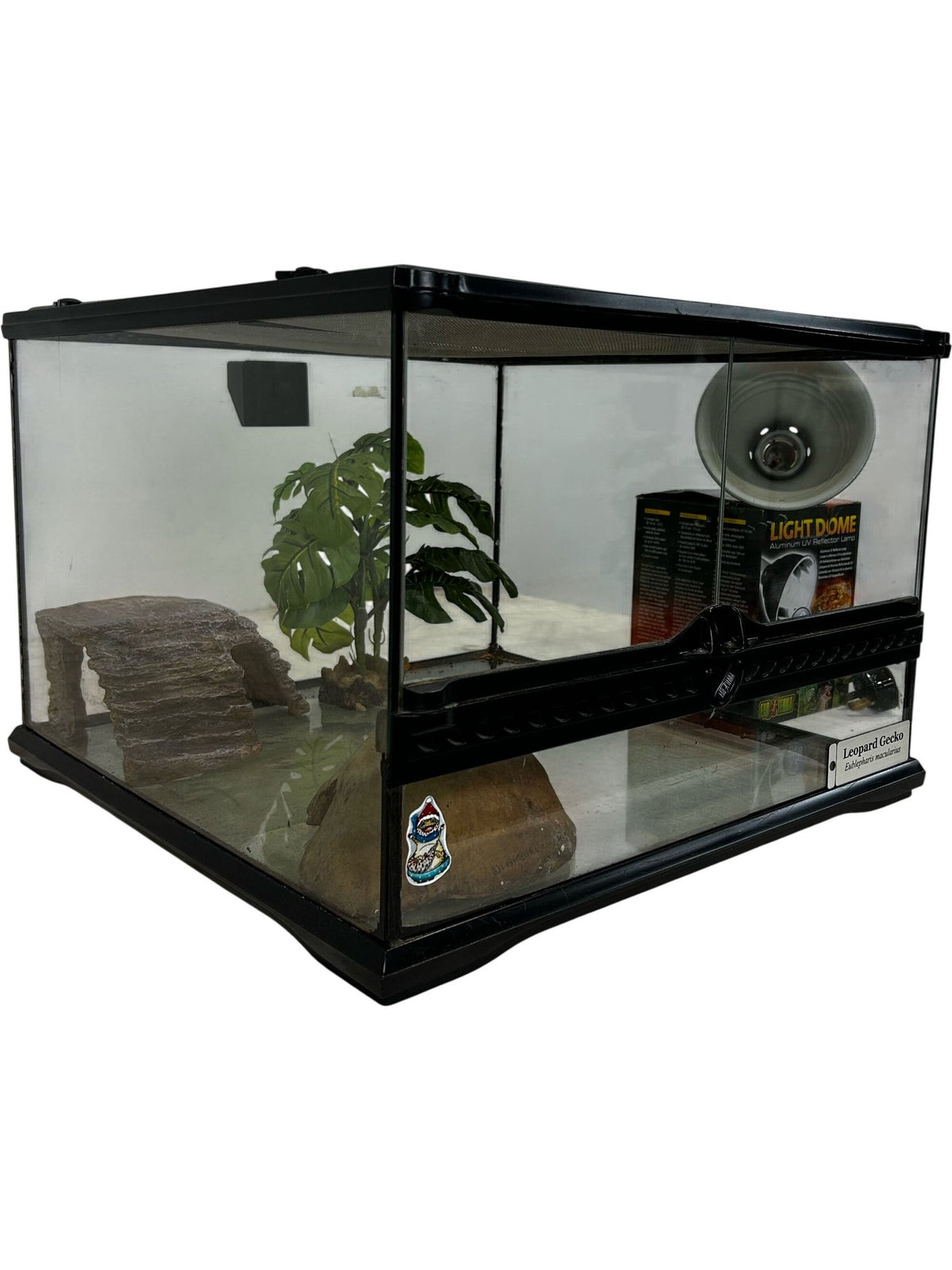 Exo Terra Glass Terrarium with Light Dome & Accessories (Pre-Loved)