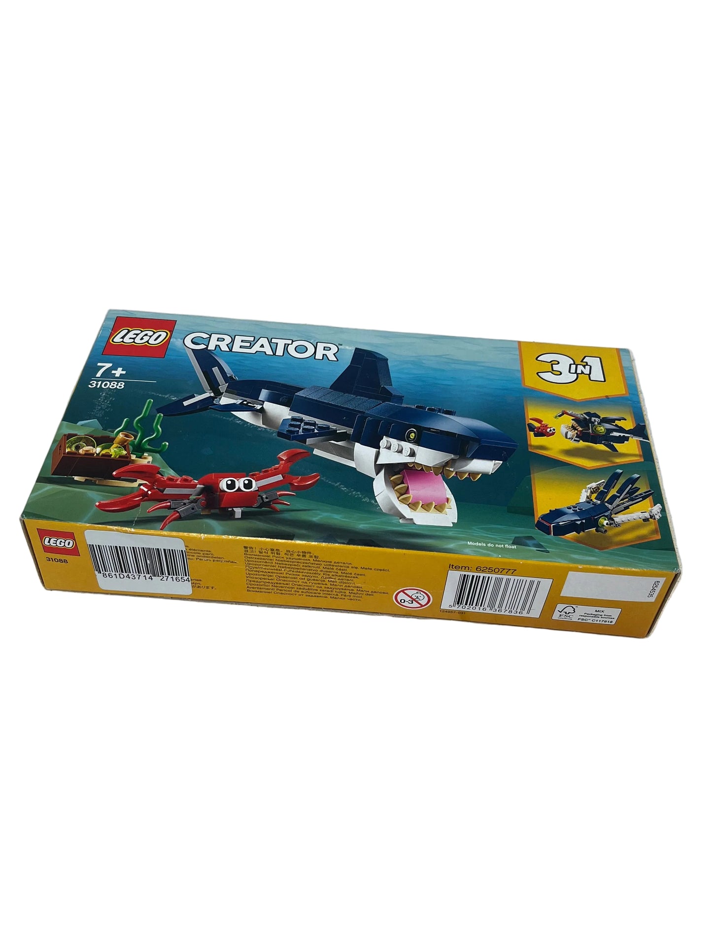 LEGO Creator 3-in-1 Deep Sea Creatures #31088 (New)