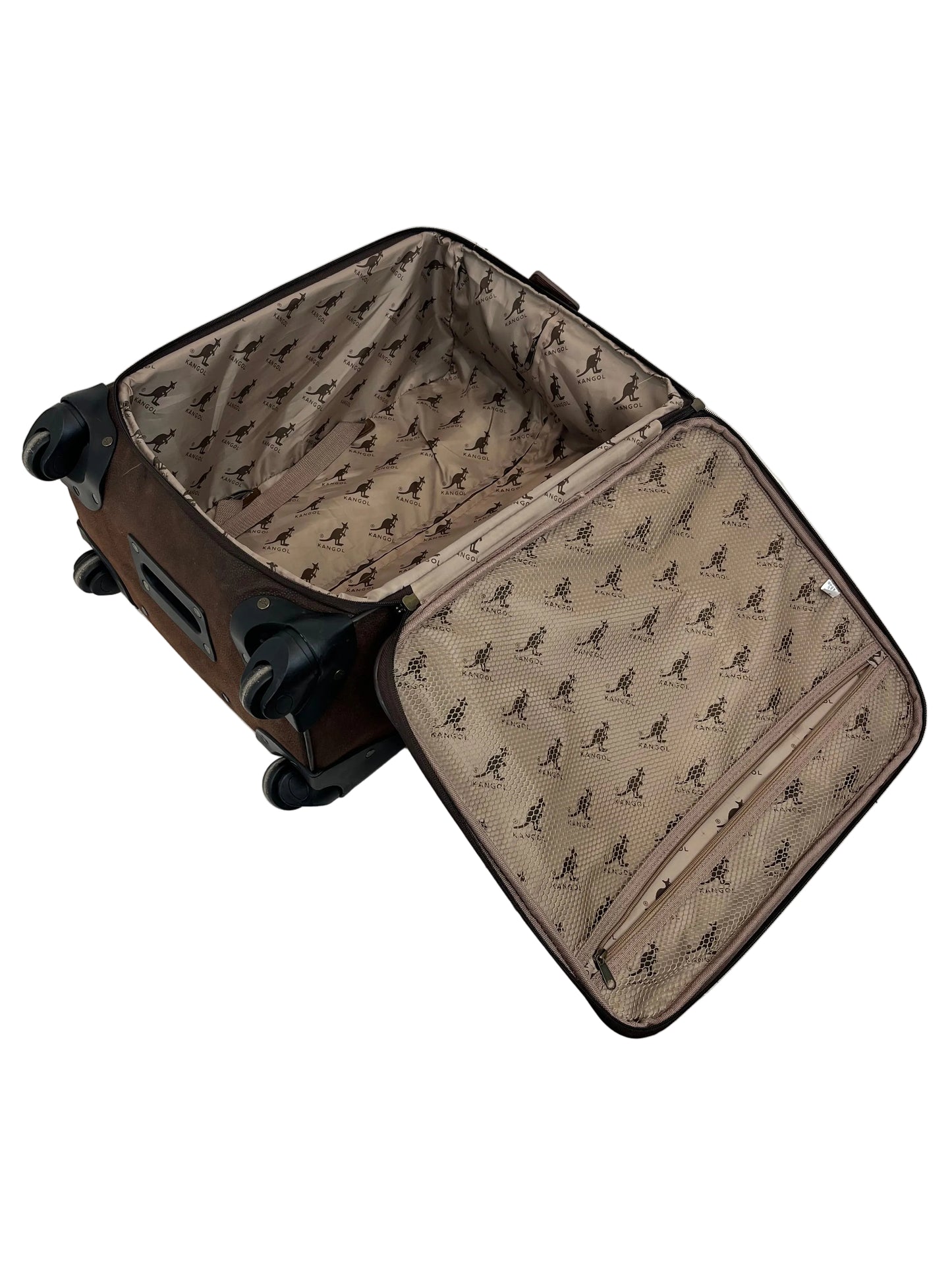 Brown Kangol 4-Wheel Suitcase (Pre-Loved)