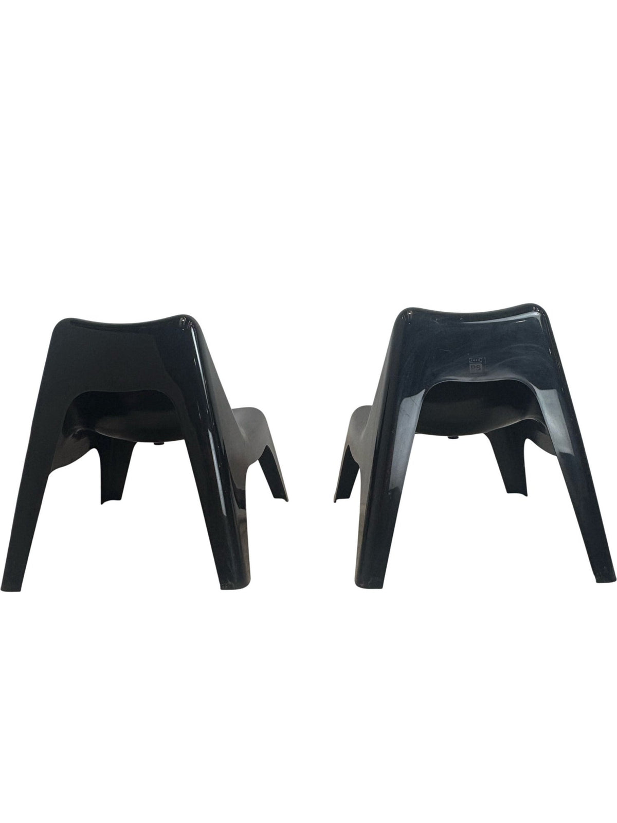 IKEA Tomas Sandell 2 Black Vago Armchairs for the IKEA PS Series 70s (Pre-Loved)