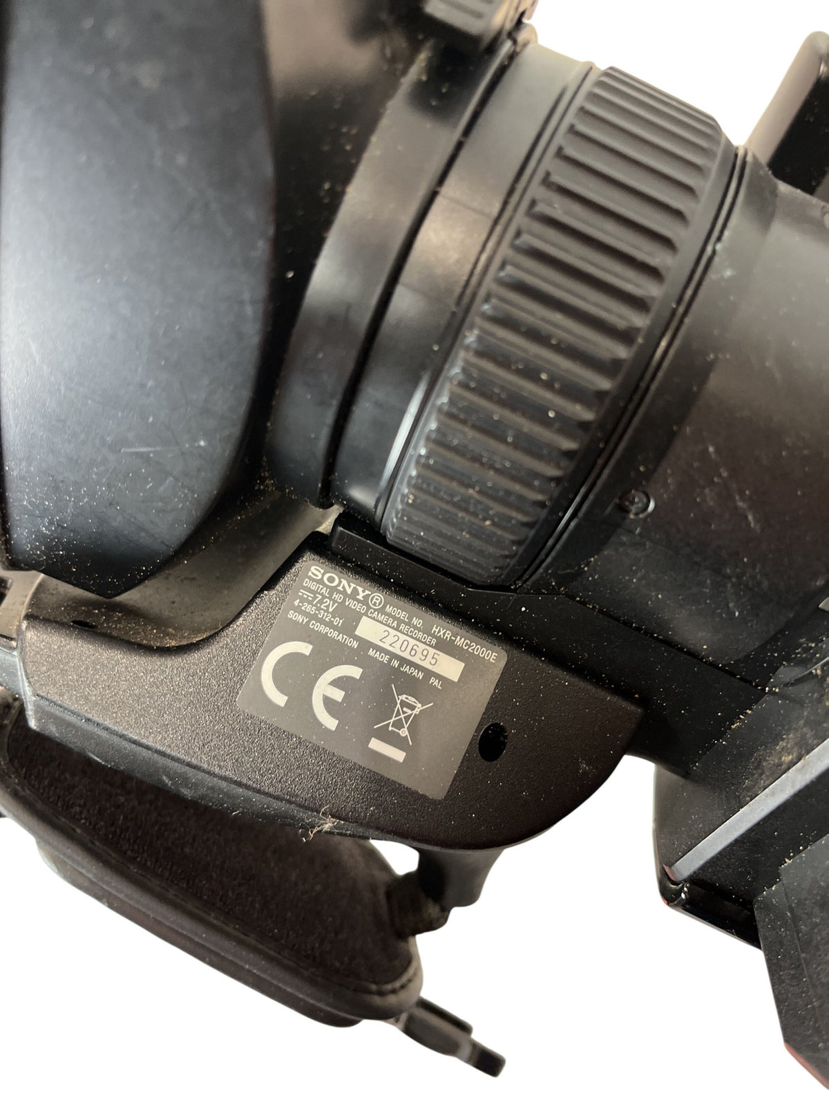 Sony HXR-MC2000E Professional Camcorder 12x Zoom UNTESTED (Pre-Loved)