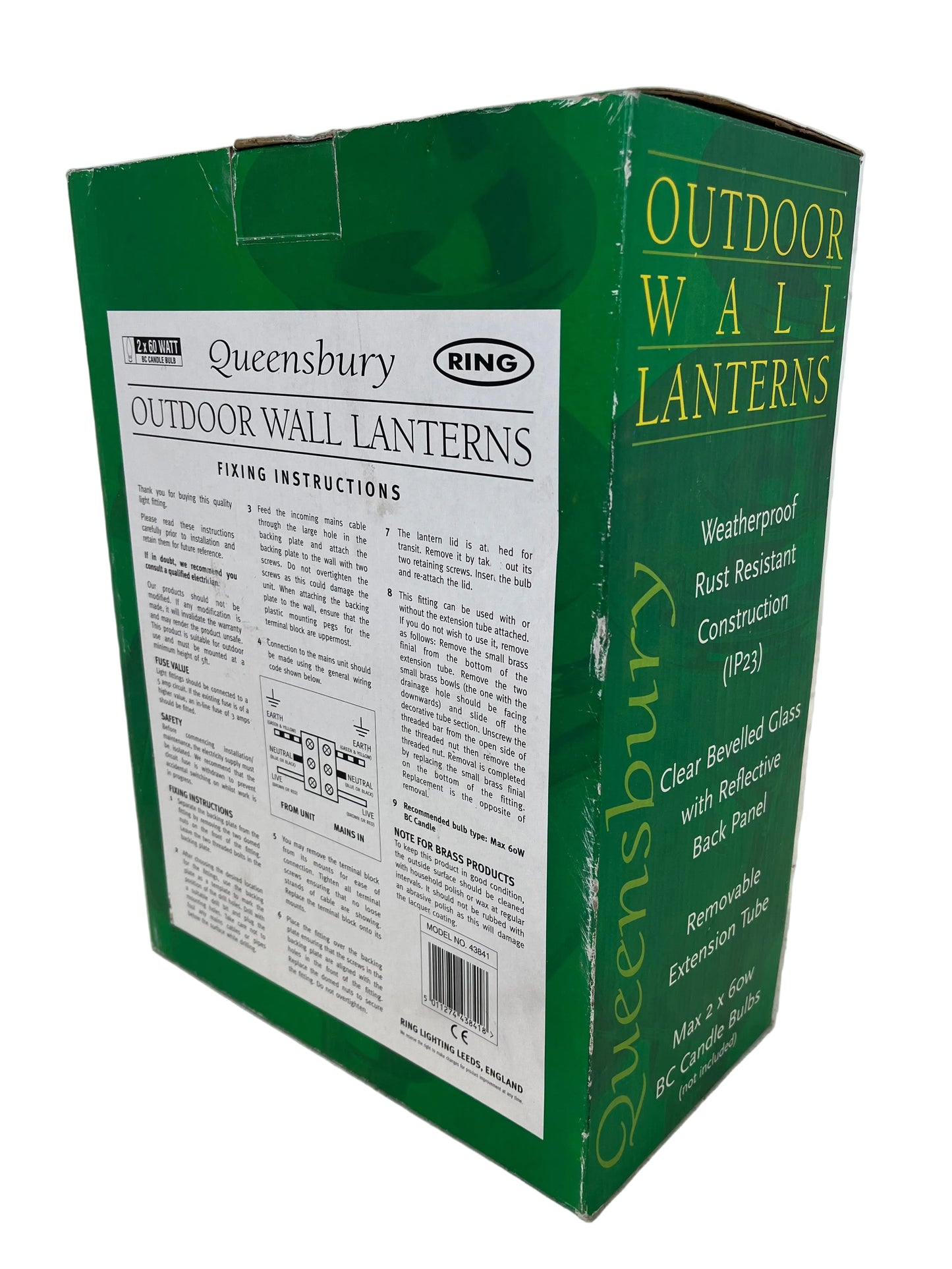 Queensbury Outdoor Weatherproof Gold Wall Lanterns (New)