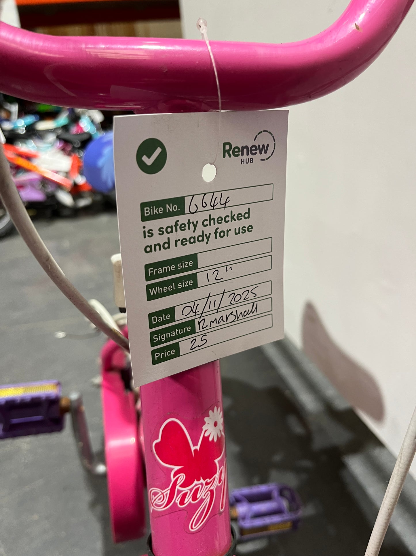 Suzy Pink 12” Children’s Bike (Pre-Loved)