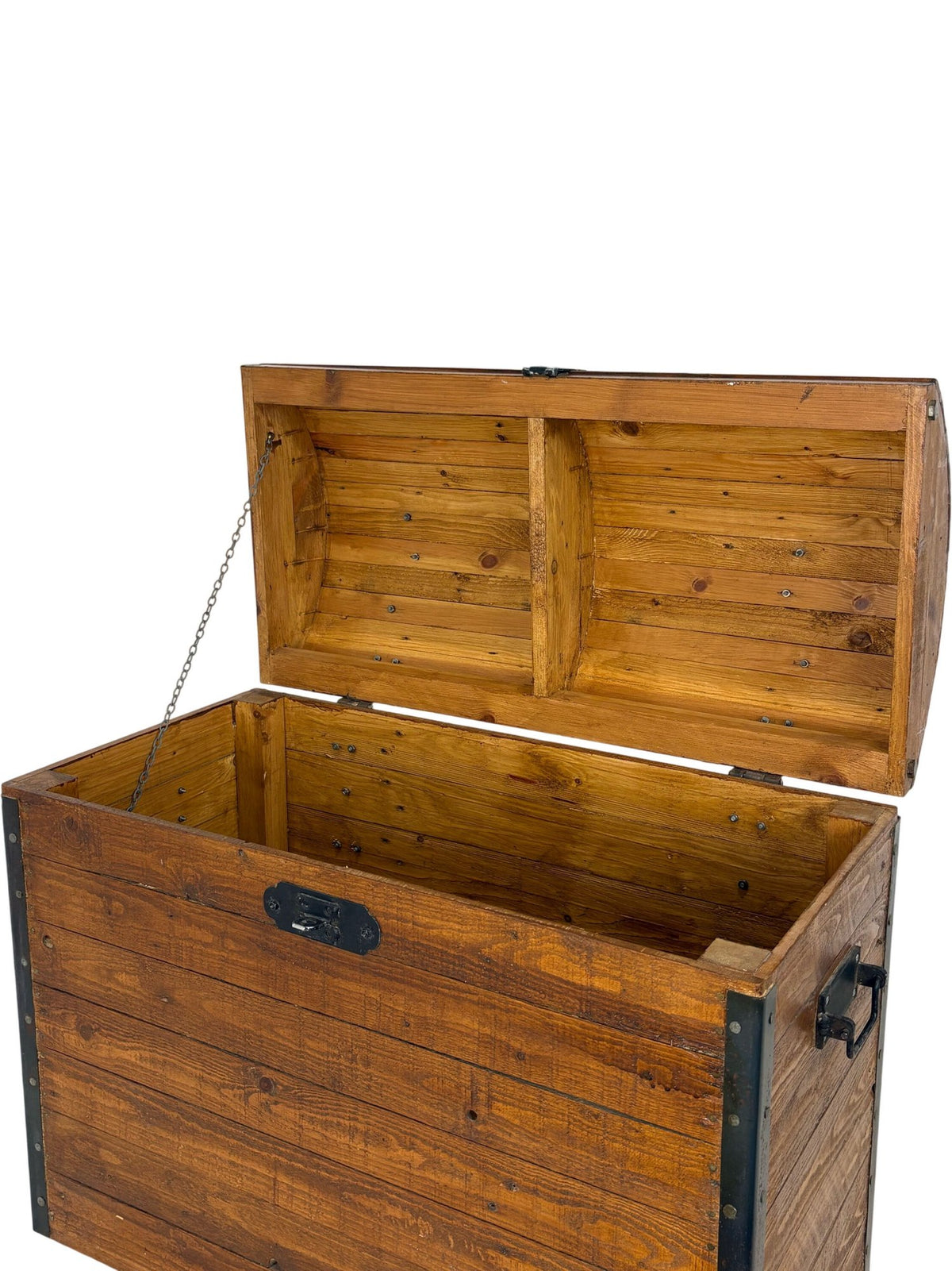 Vintage-Style Wooden Storage Chest Trunk (Pre-Loved)