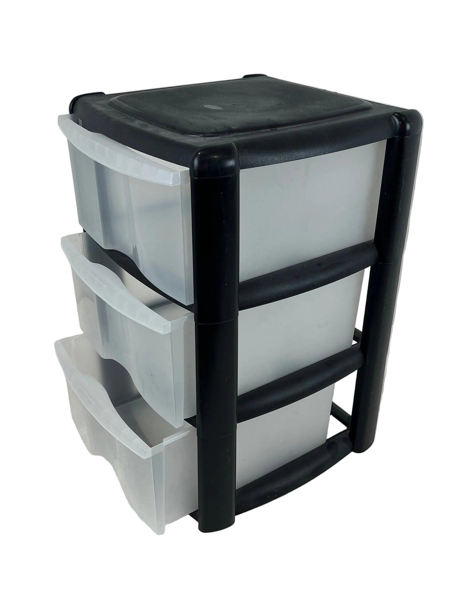 Black Plastic Set Of Drawers (Pre-Loved)