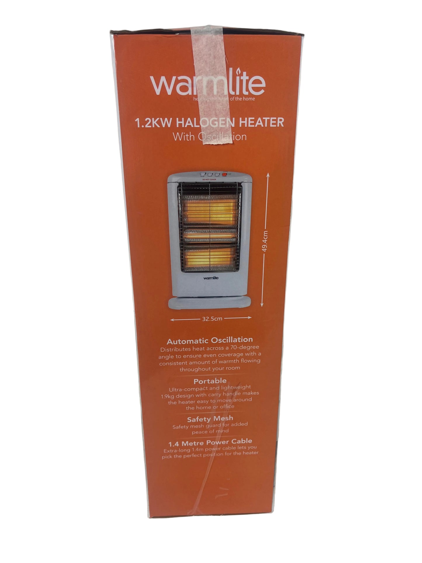 Warmlite 1.2kW Portable Halogen Heater (New)
