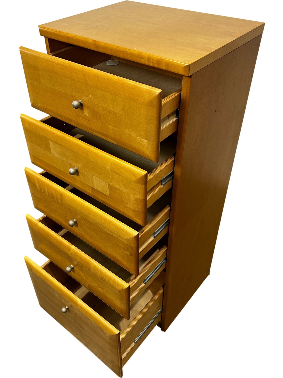 Wooden 5-Drawer Tallboy Chest of Drawers (Pre-Loved)