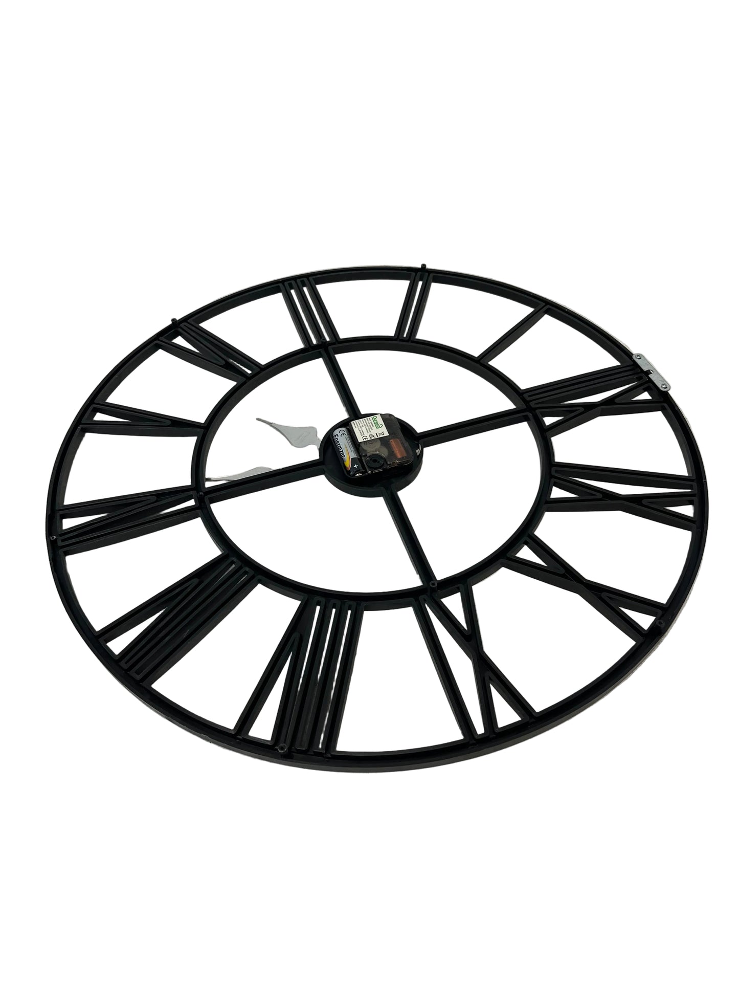 Black Metal Skeleton Wall Clock (Pre-Loved)