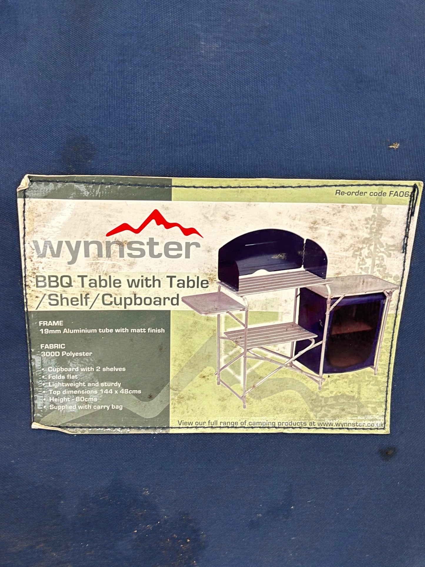 Wynnster BBQ Camping Table Shelf And Cupboard (Pre-Loved)