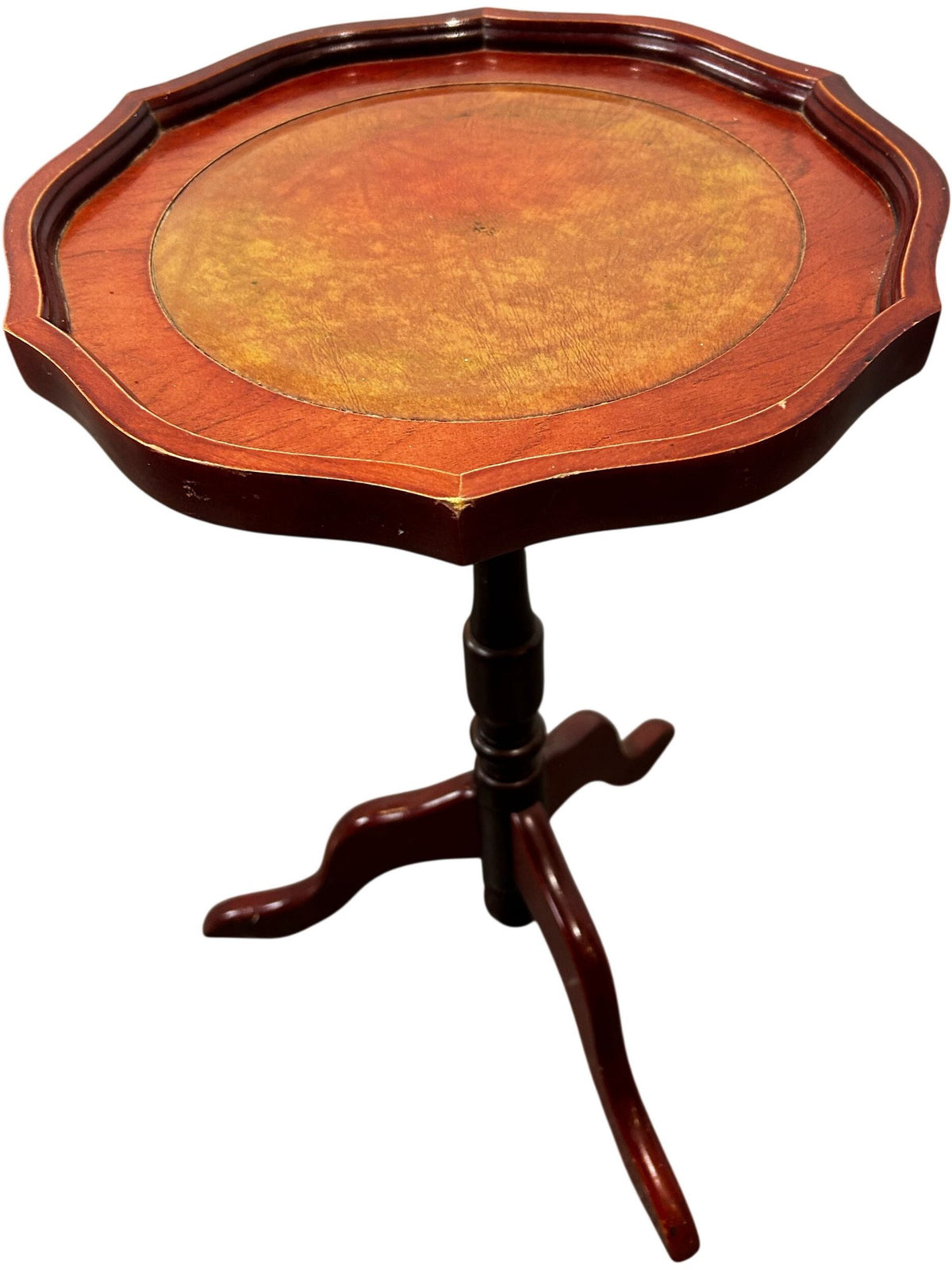 Antique Wooden Pedestal End Table (Pre-Loved)