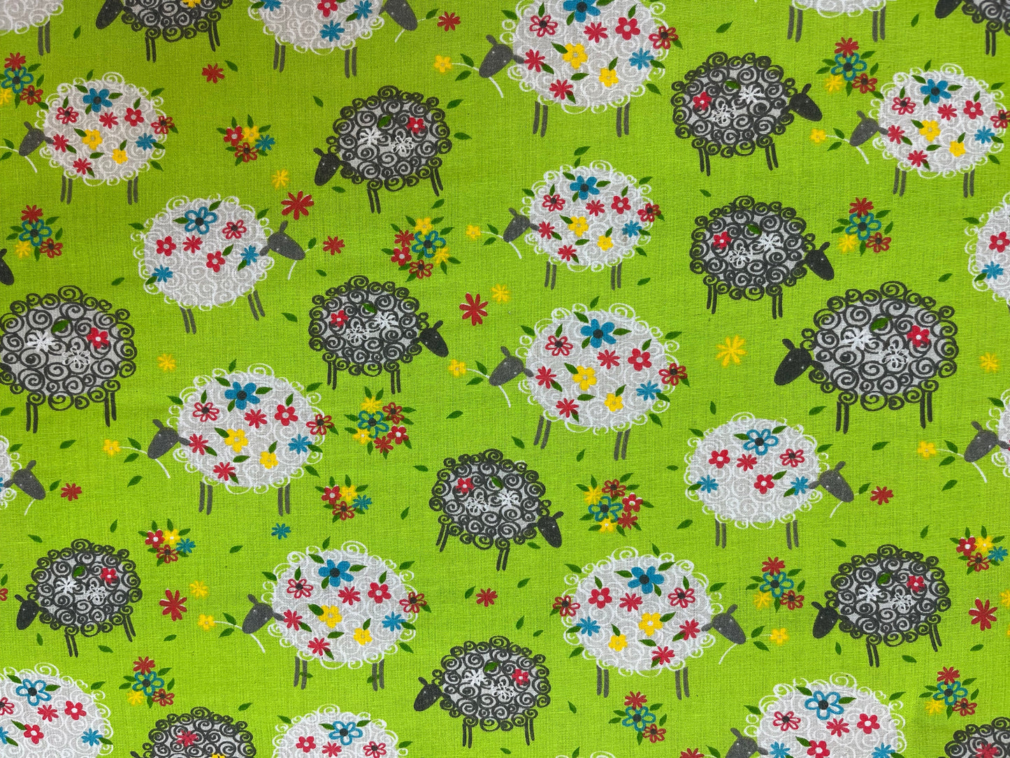 Folding Ironing Board Green Sheep Design Cover (Pre-Loved)