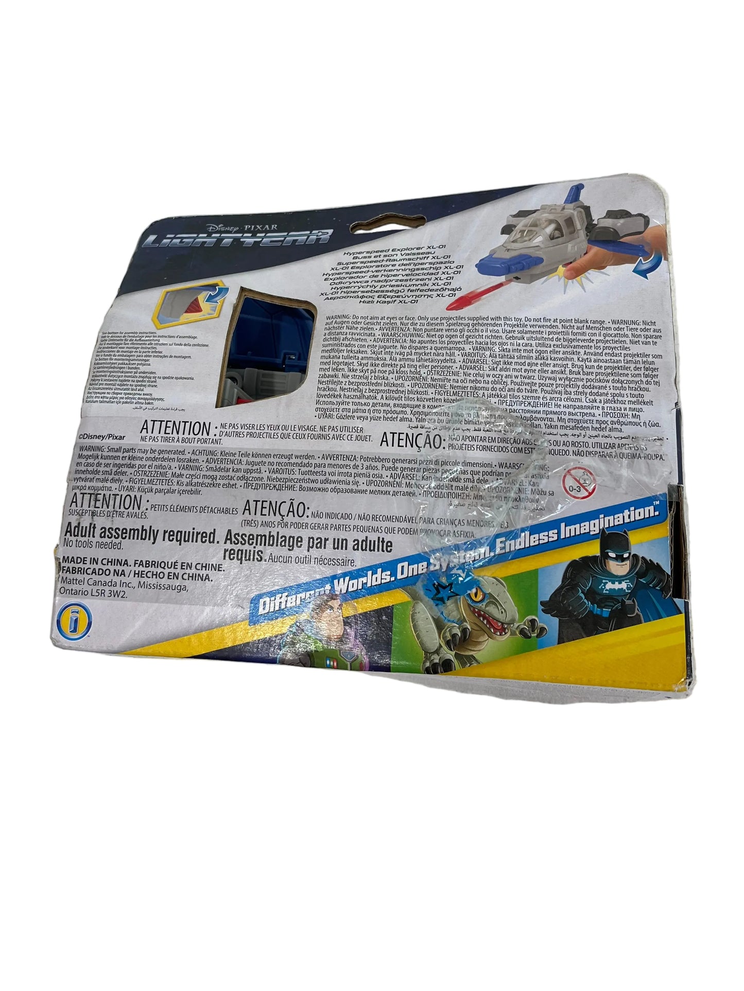 Disney Pixar Buzz Lightyear Hyperspeed Explorer XL-01 Spaceship Set Toy (Pre-Loved)