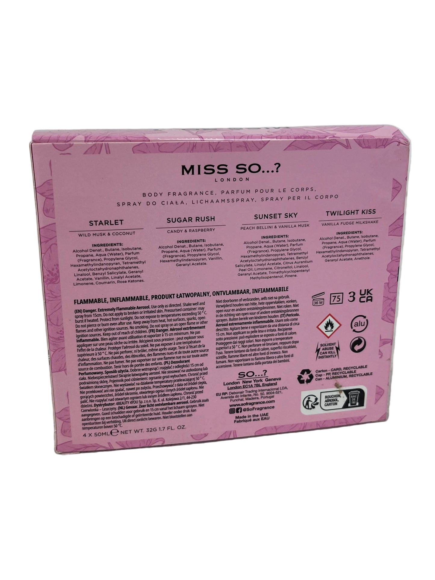 Miss So... Body Fragrance Gift Set (Pre-Loved)
