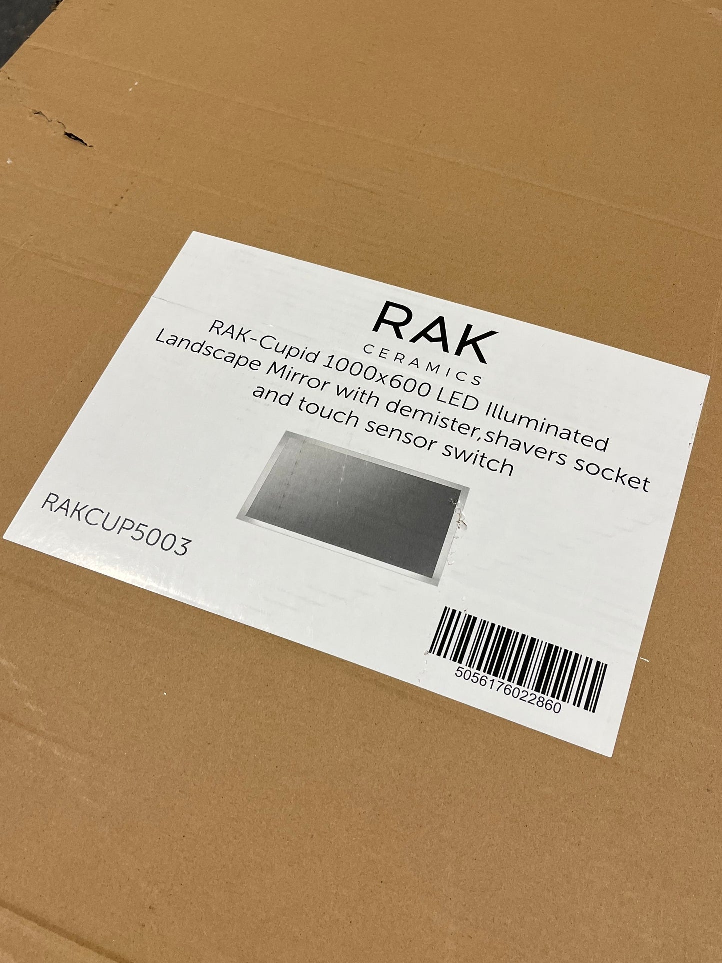 RAK-Cupid 1000x600 LED Illuminated Landscape Mirror (Pre-Loved)