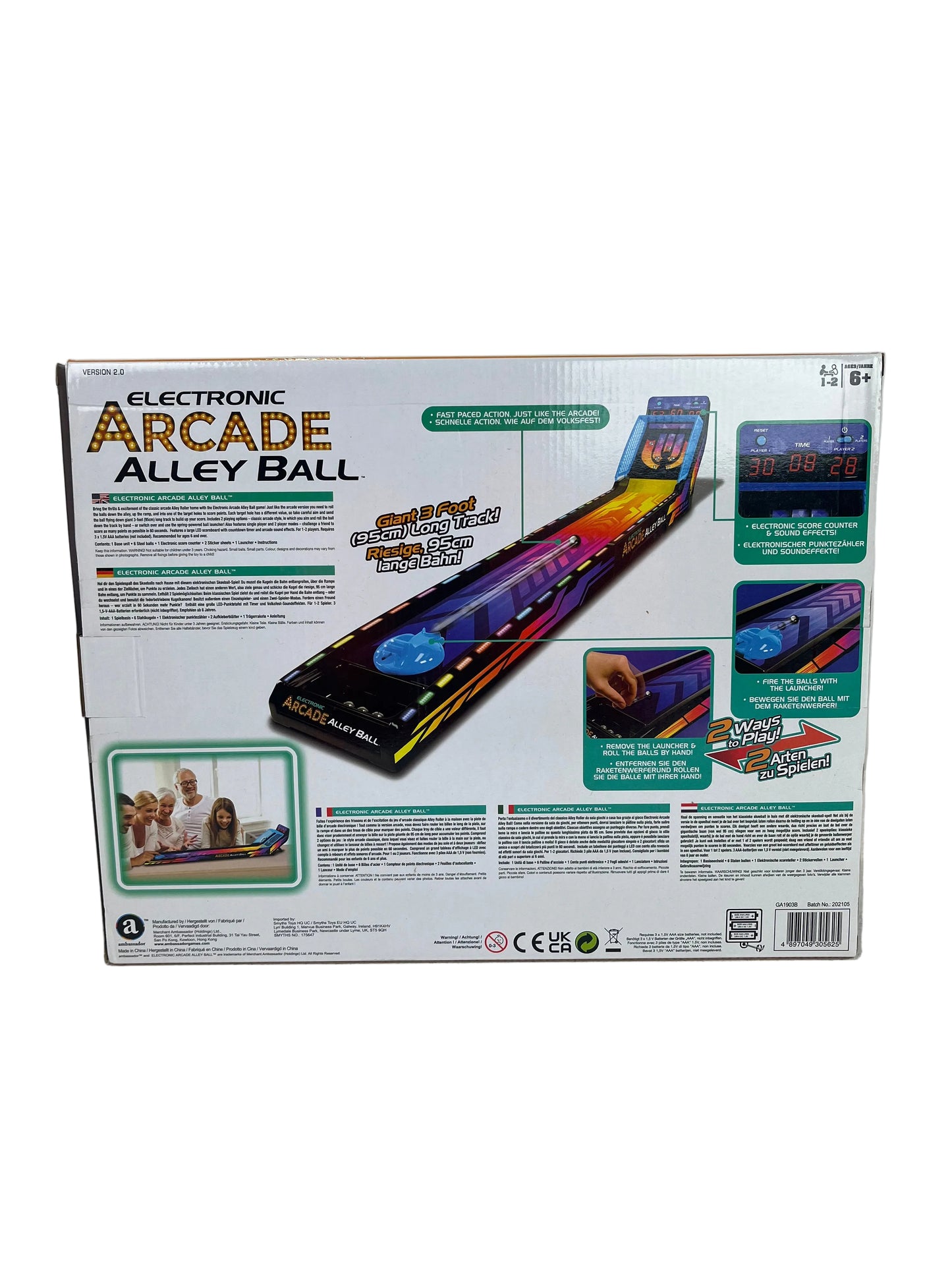 Electronic Arcade Alley Ball Game (New)