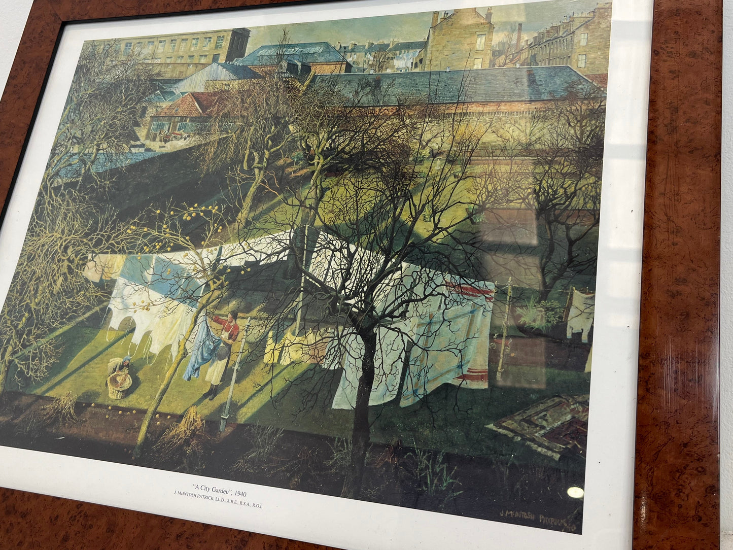 A City Garden By James McIntosh Framed Print (Pre-Loved)