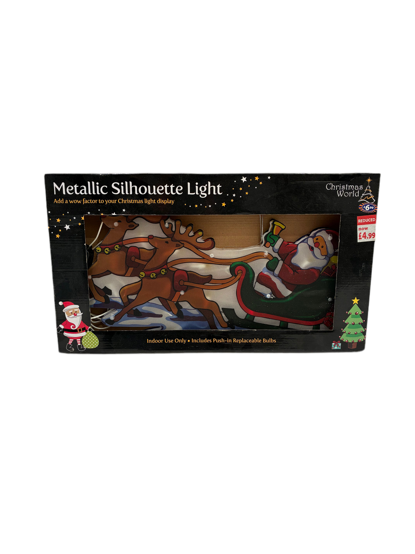 Metallic Christmas Silhouette Light (New)