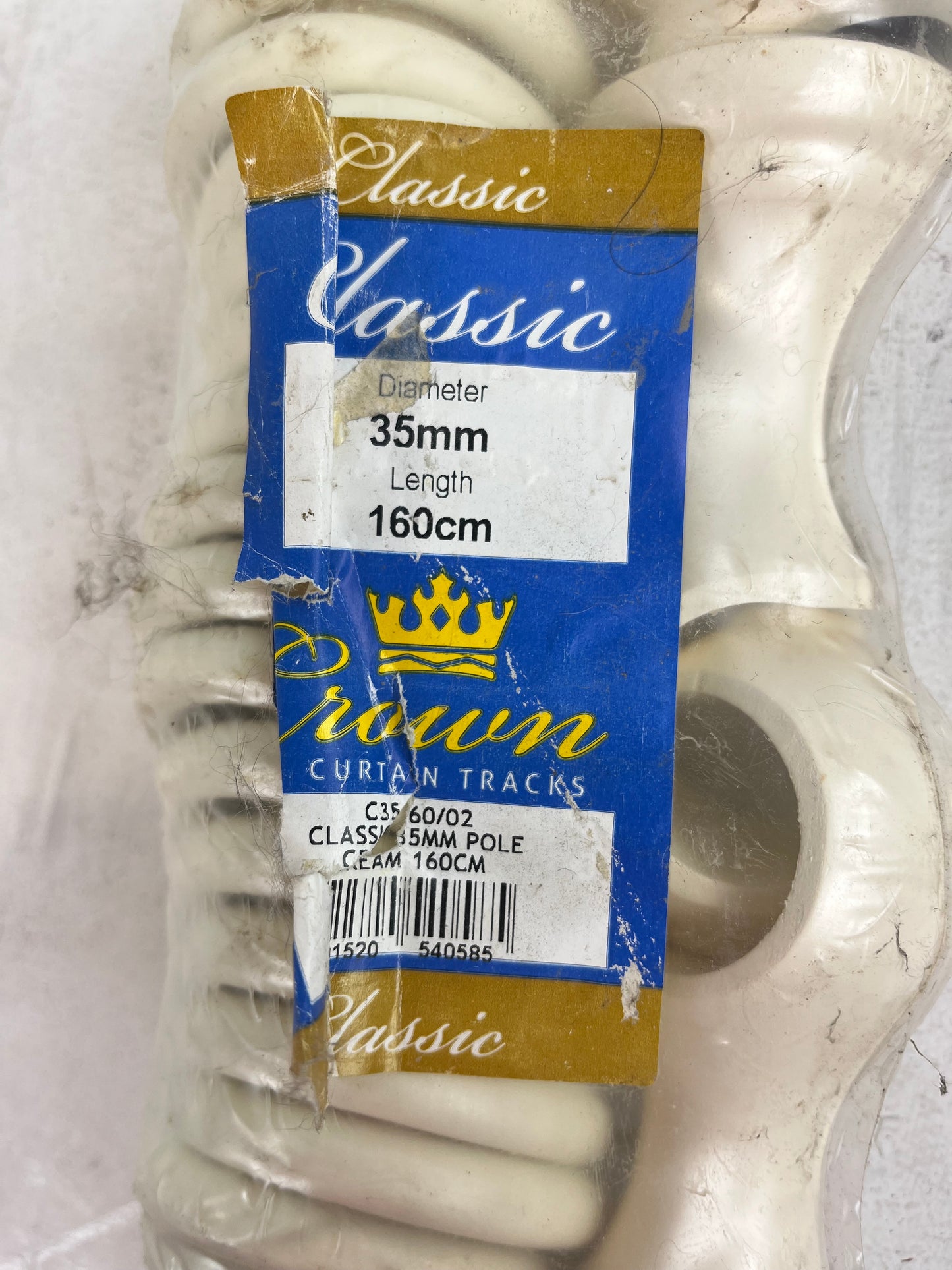 Crown Cream Curtain Track Pole (Pre-Loved)