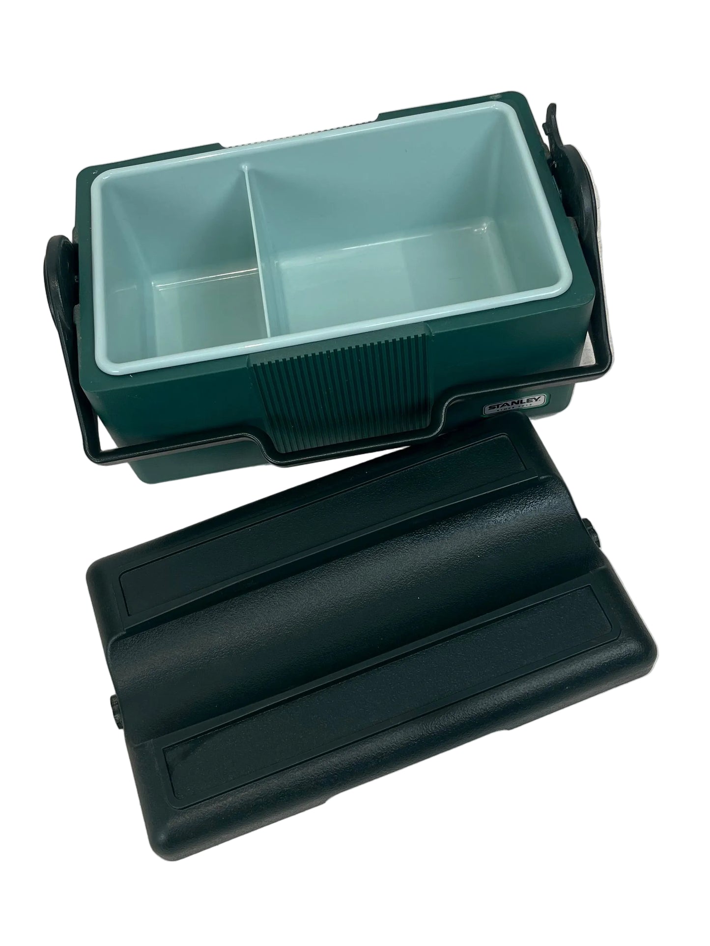 Vintage Stanley Green Hammertone Heritage Cooler And Classic Vacuum Bottle Thermos (Pre-Loved)