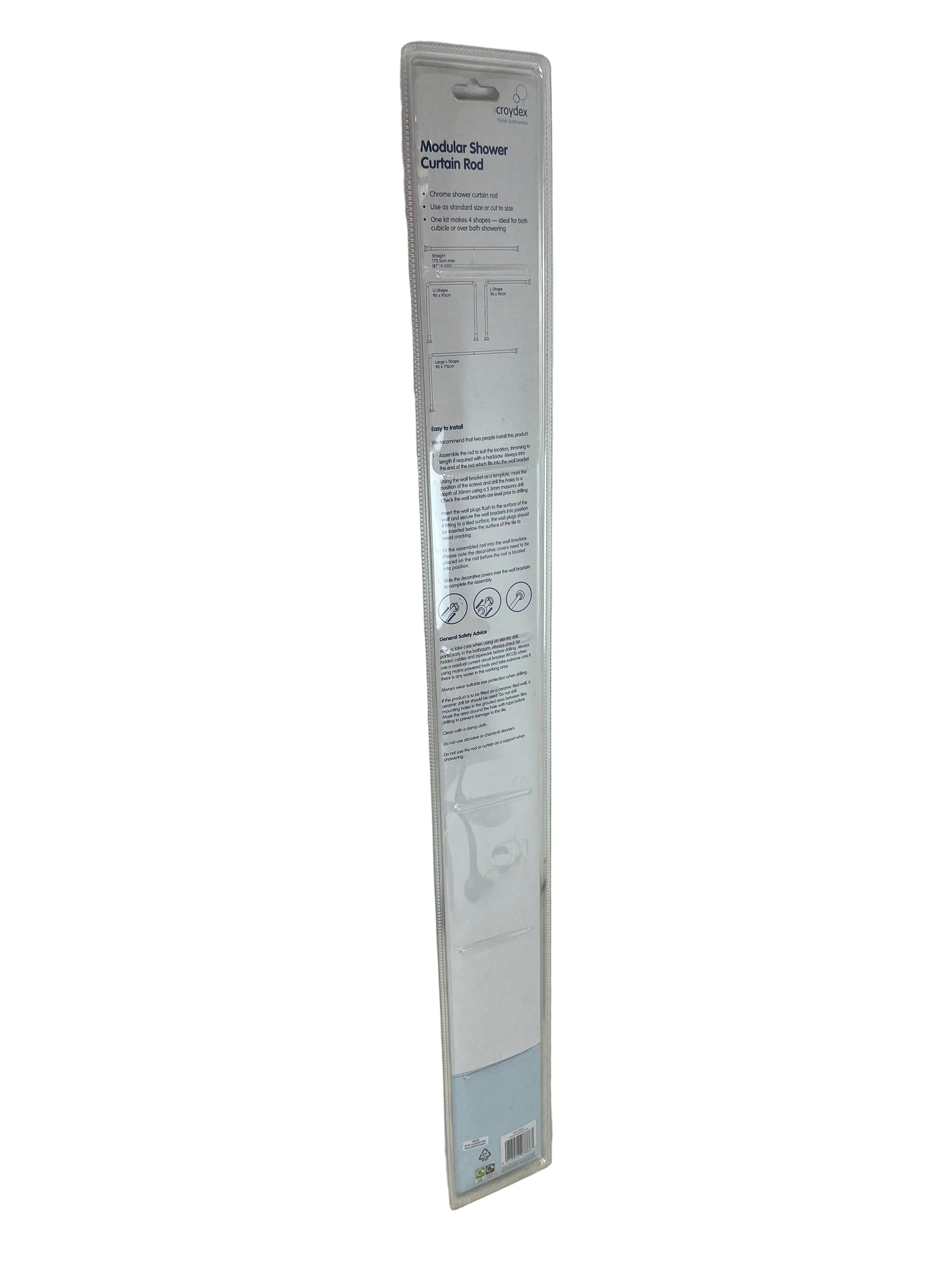 Croydex Modular Shower Curtain Rod (New)