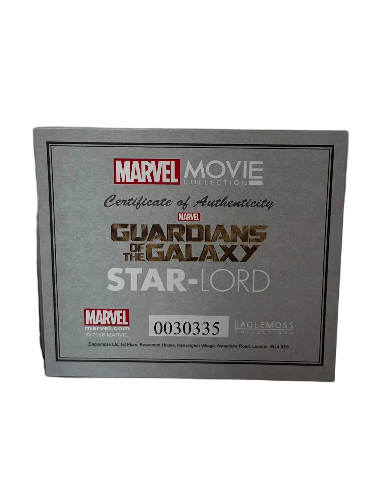 Star-Lord Guardians Of The Galaxy Eaglemoss Marvel Movie Collection Figurine (Pre-Loved)