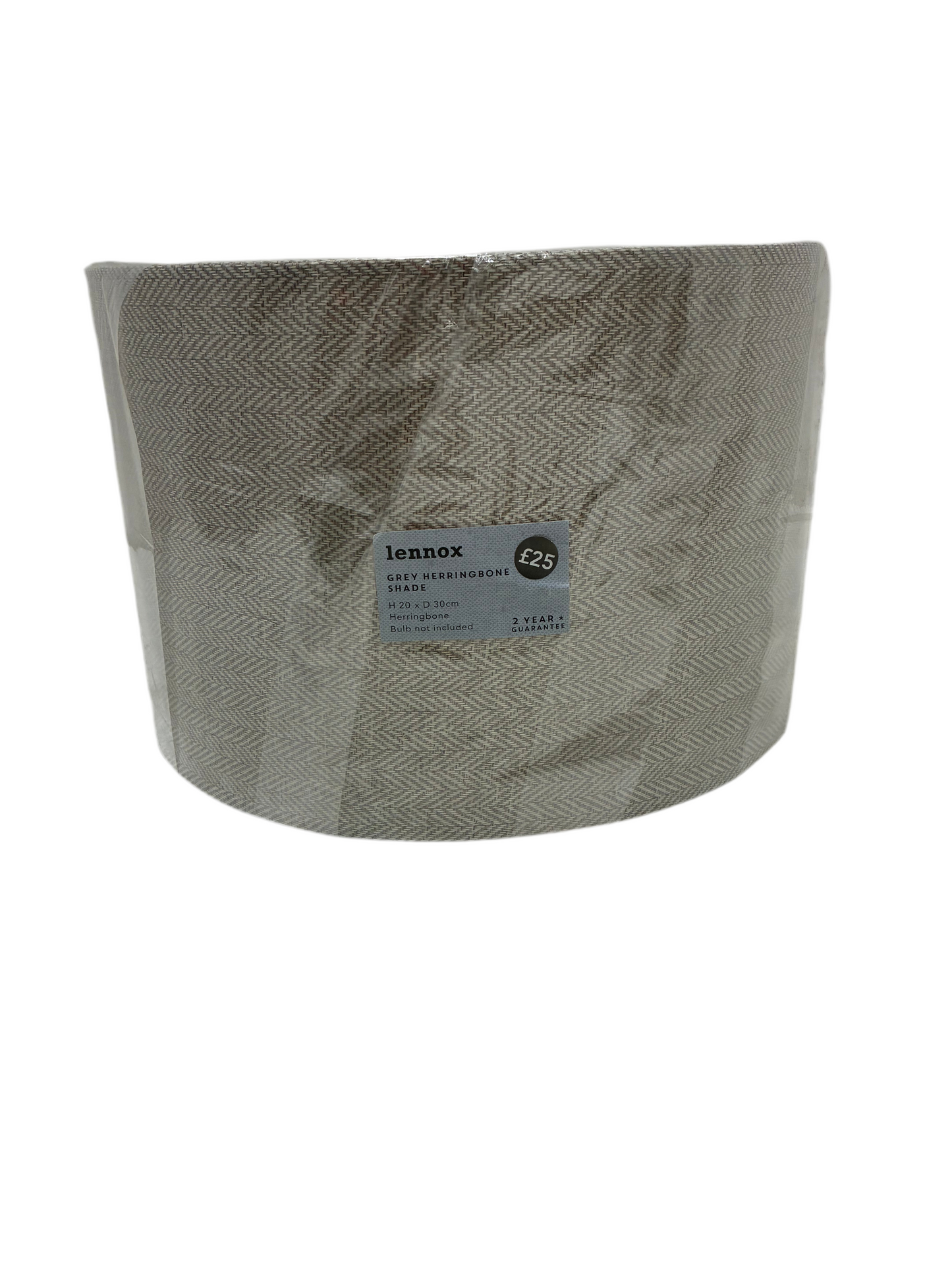Lennox Grey Herringbone Lampshade (New)