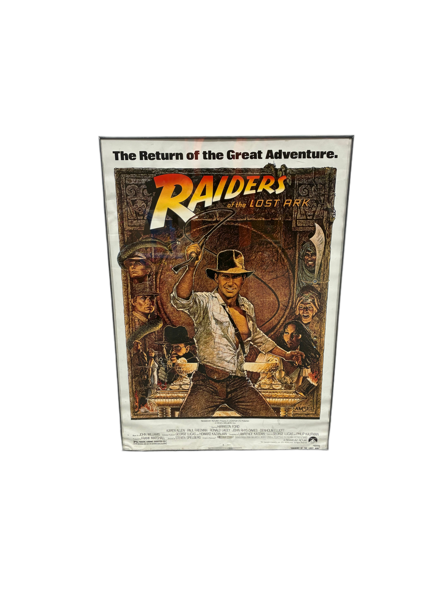 Metal Framed Indiana Jones Poster (Pre-loved)