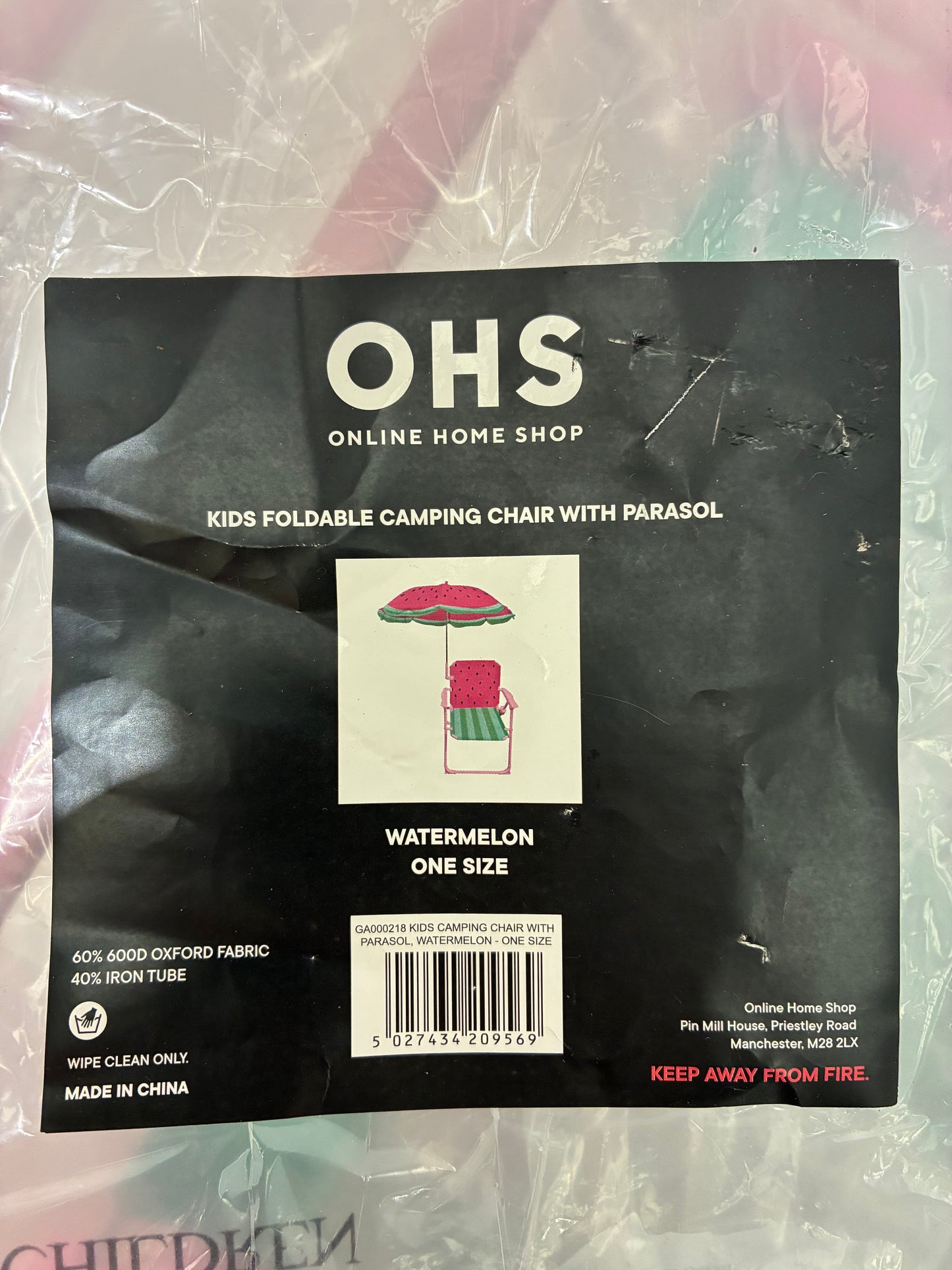 Kids Watermelon Folding Chair with Parasol (New)