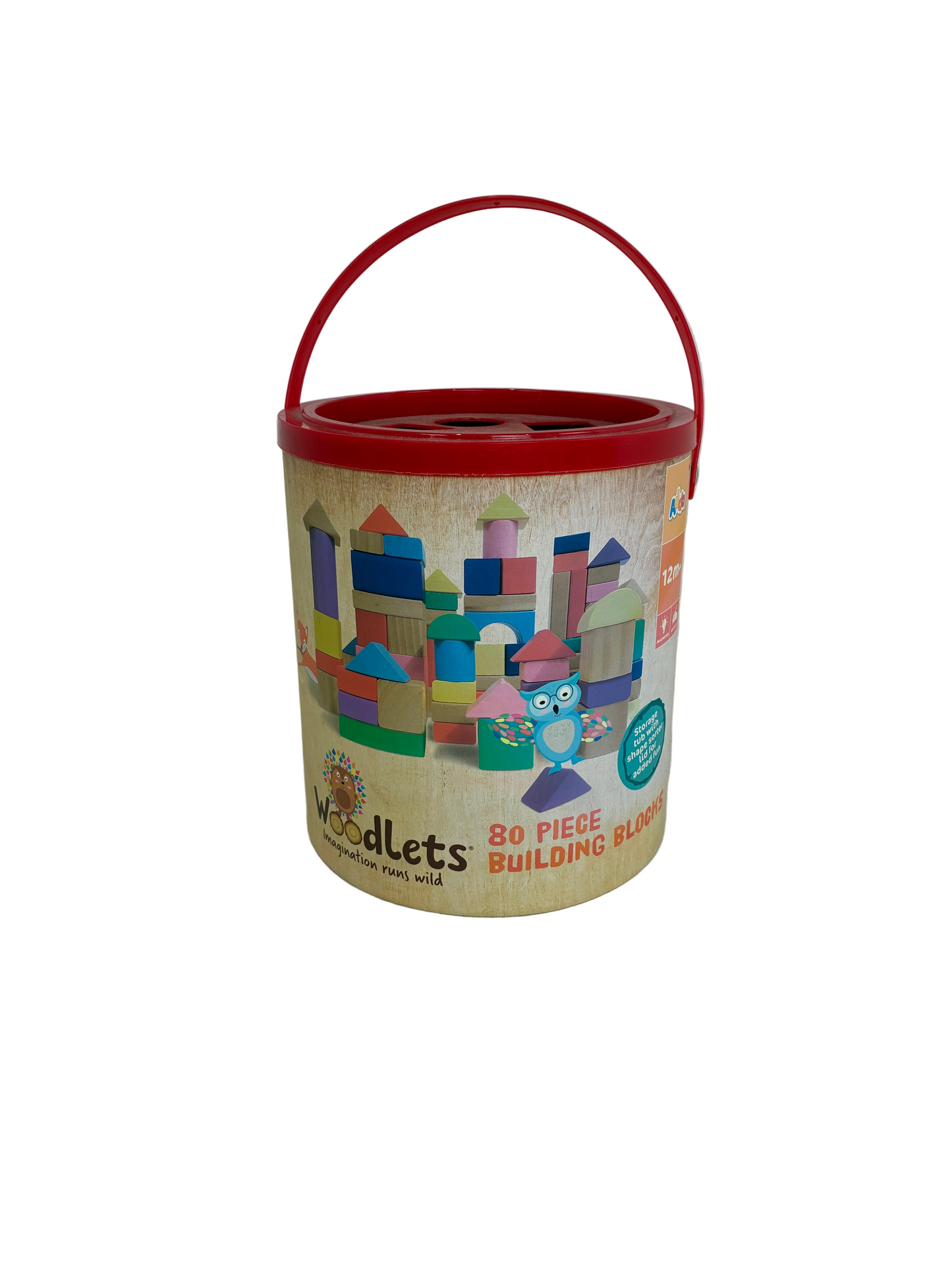 Woodlets 80 Piece Building Blocks Set (Pre-loved)