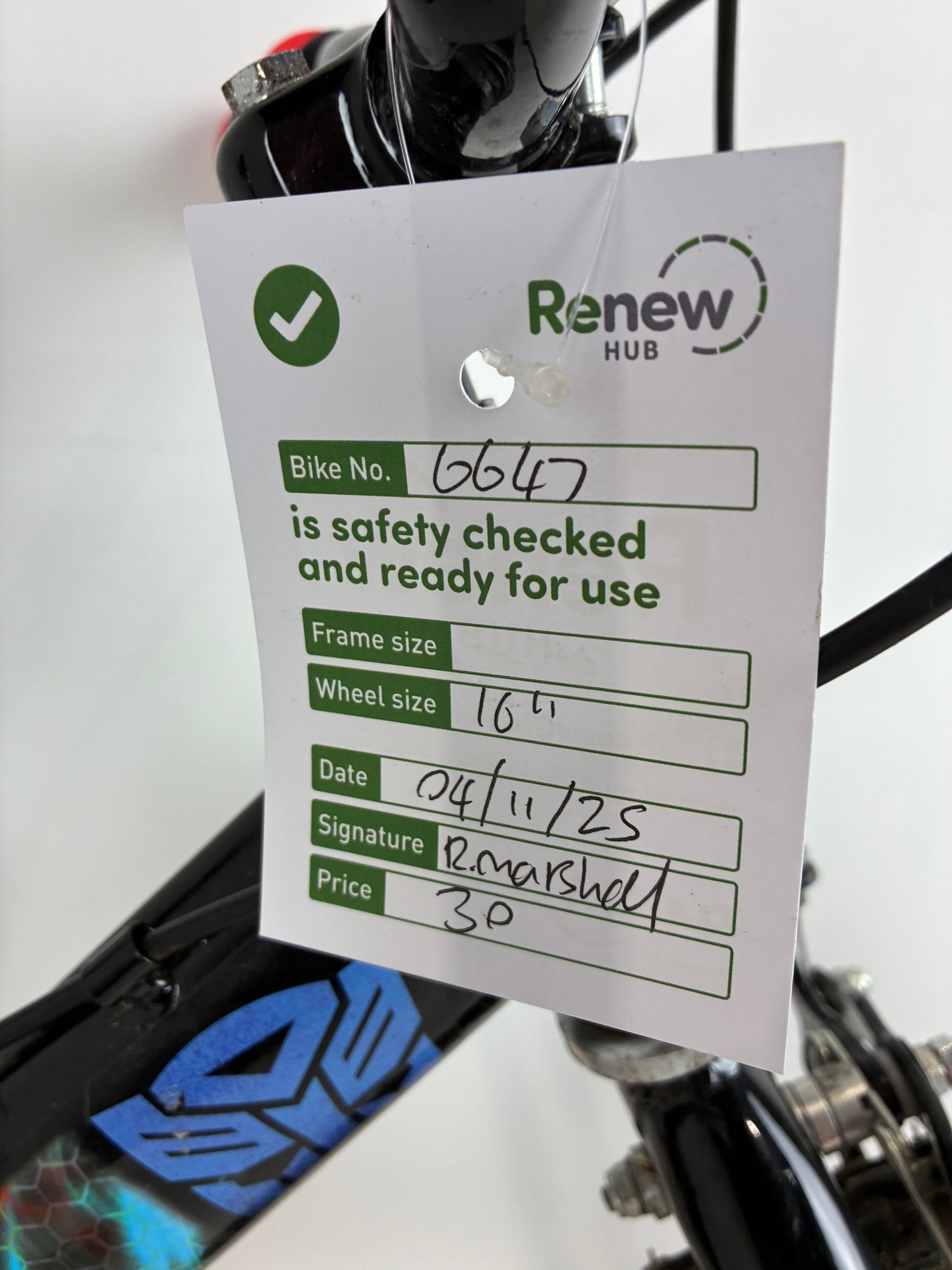 Transformers 16” Bike (Pre-loved)