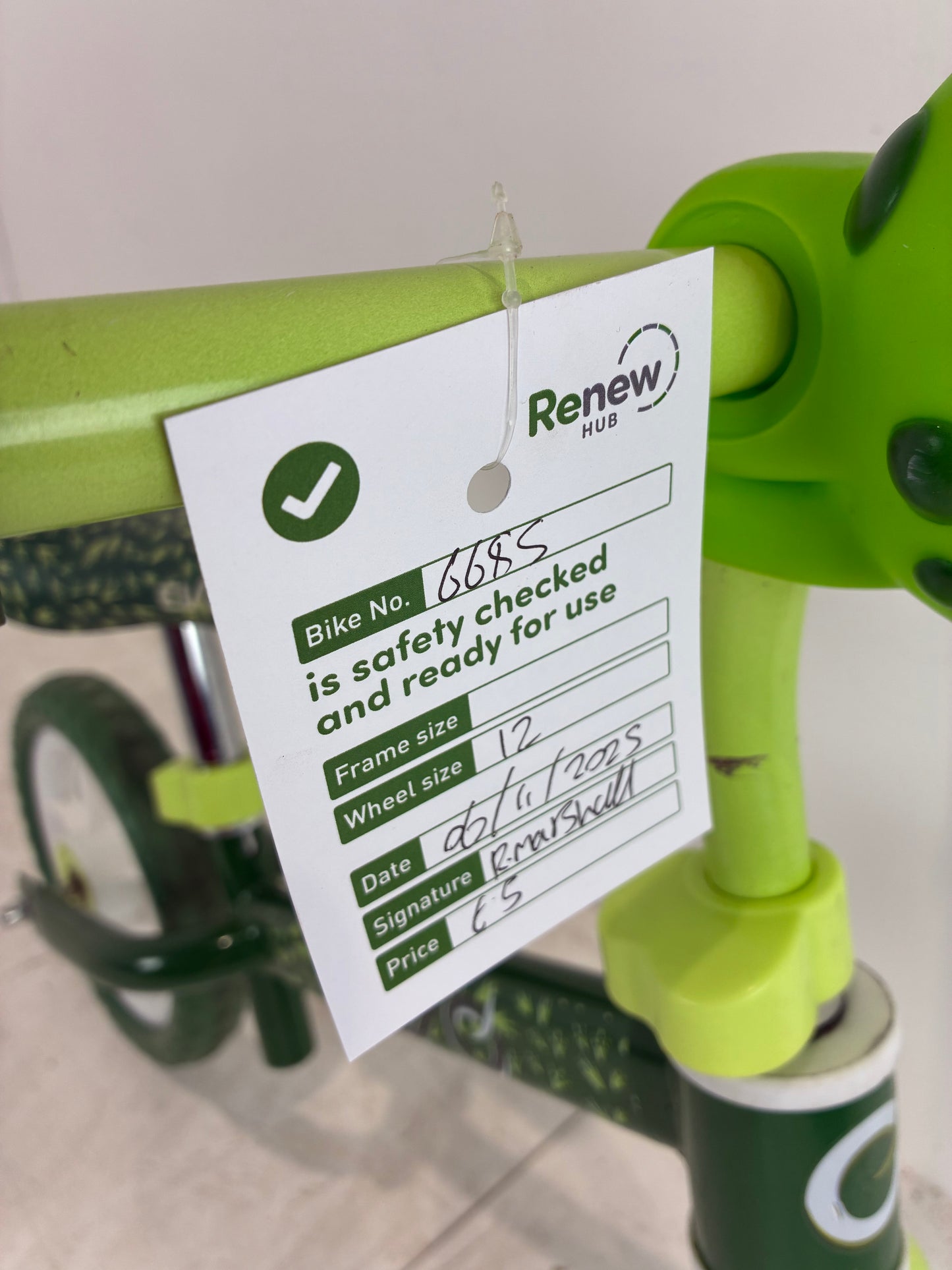 EVo Dinosaur 12” Balance Bike (Pre-loved)