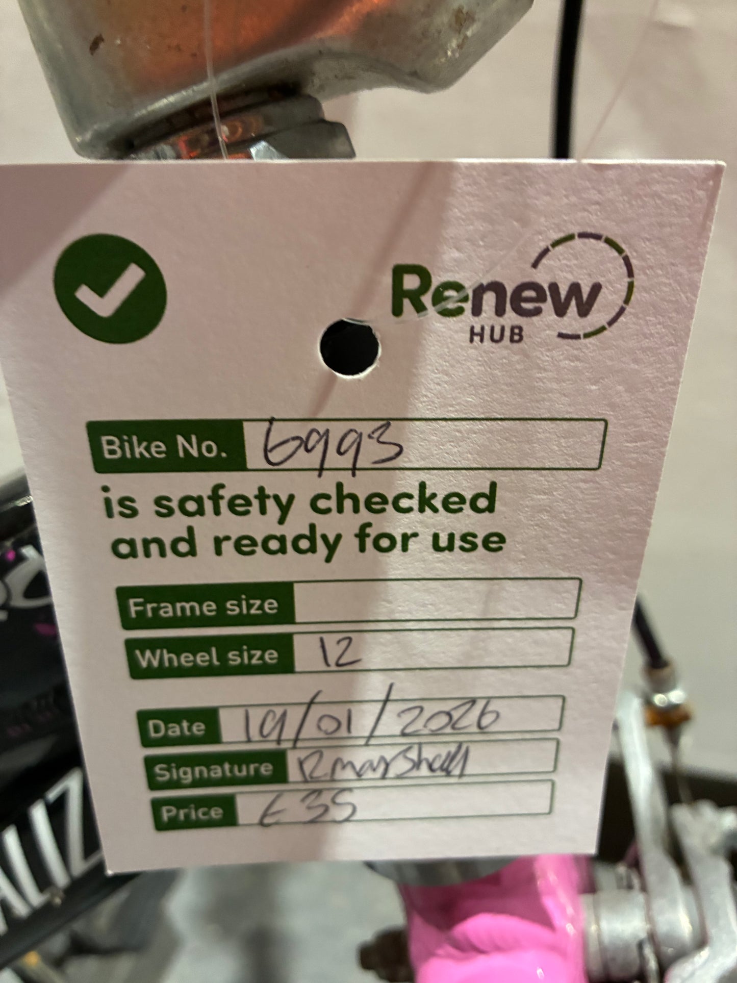 Specialized Hotrock 12” Girls Bike (Pre-loved)