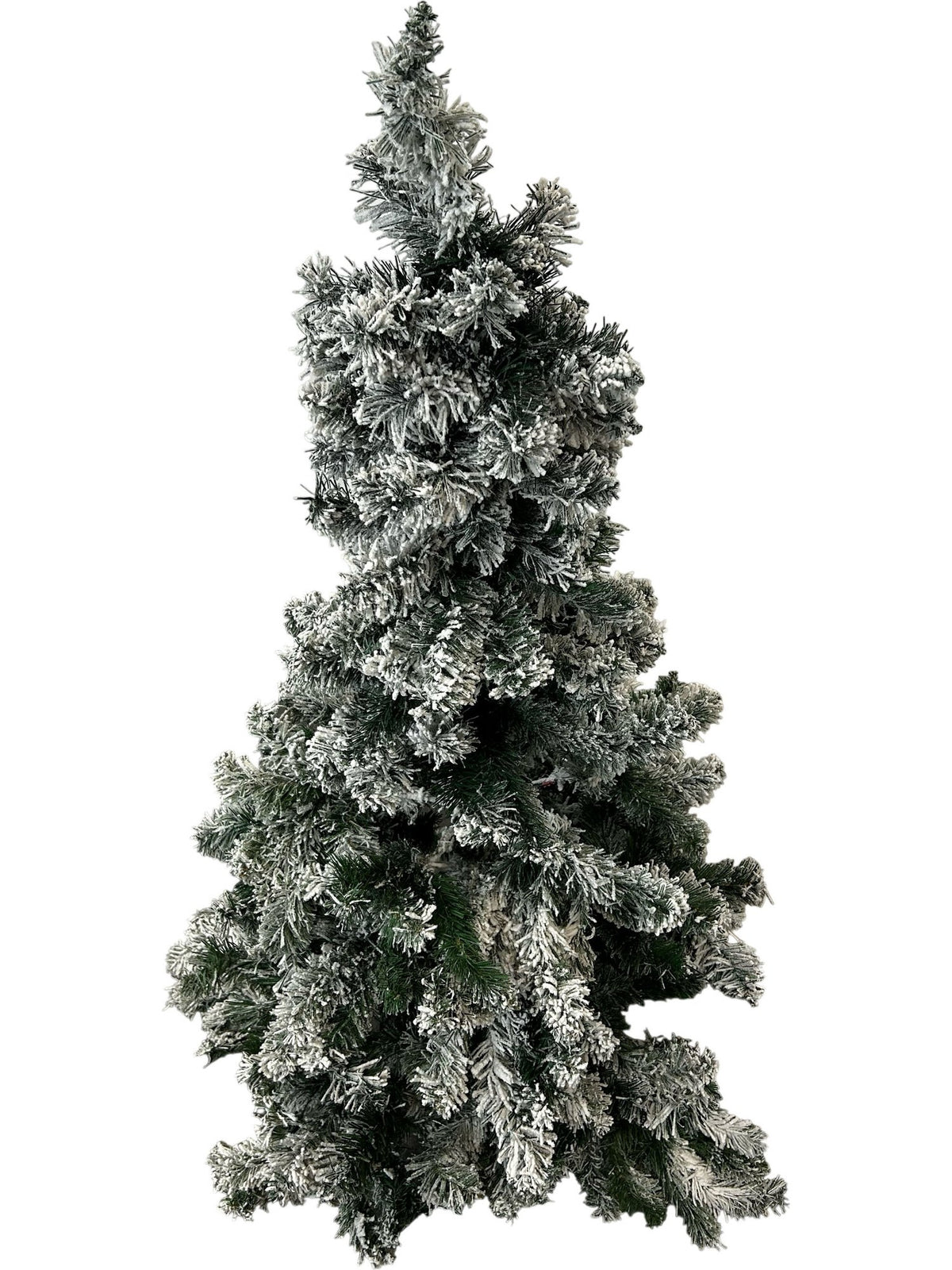 6ft Snow Flocked Artificial Christmas Tree Green with Stand 180cm (Pre-Loved)
