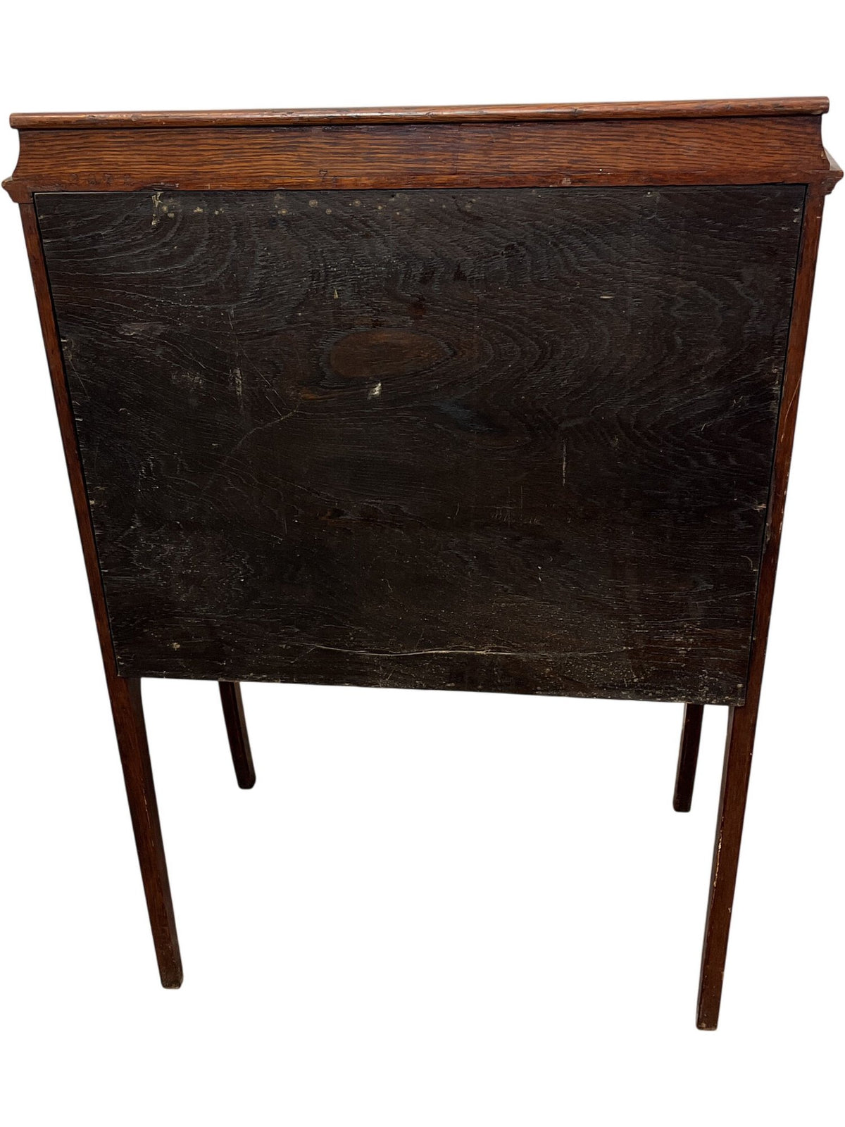 Vintage Antique Secretary Wooden Desk Carved Front Writing Bureau (Pre-Loved)