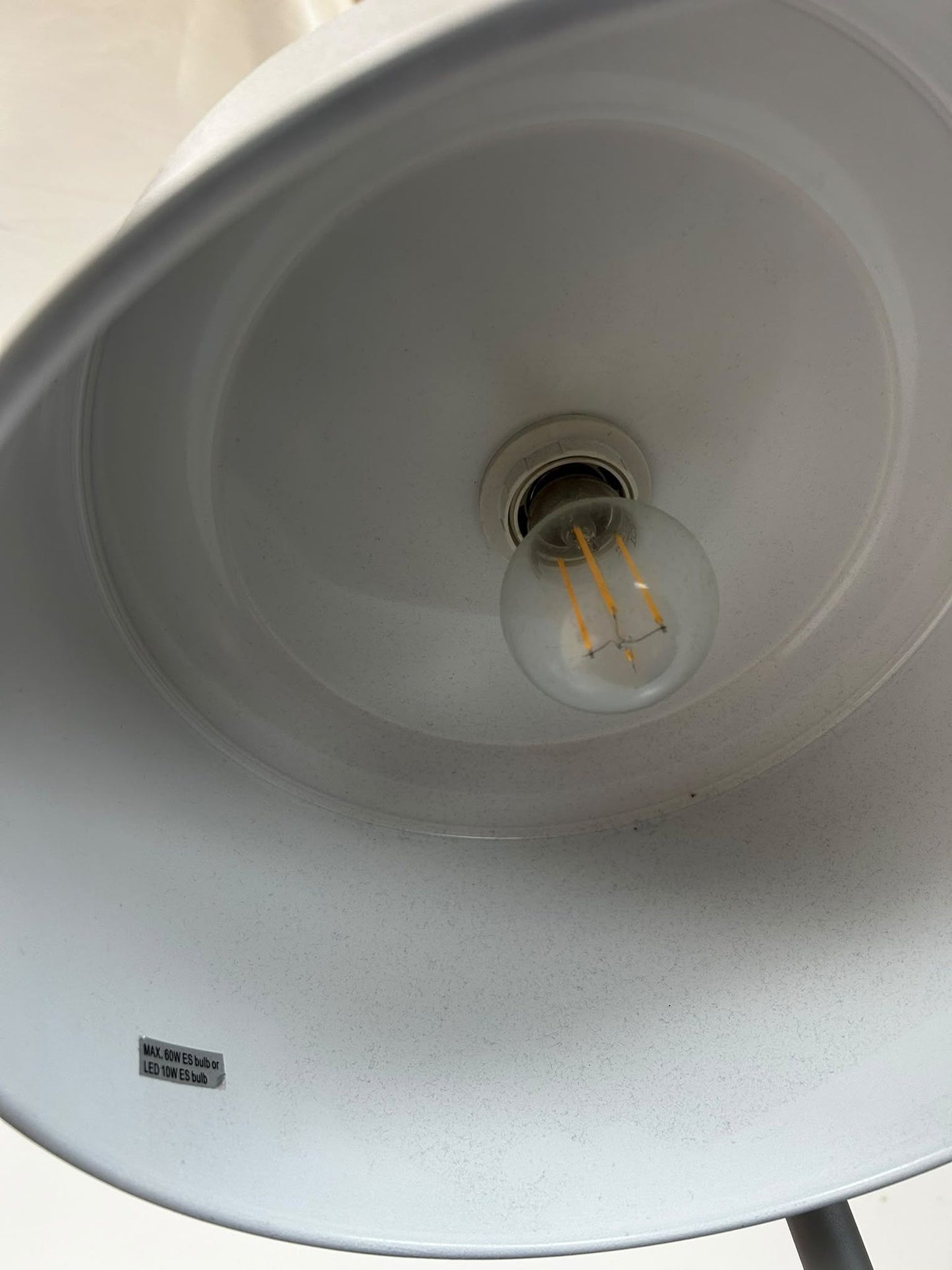 Modern Grey Floor Lamp Adjustable Shade Home Lighting (Pre-Loved)